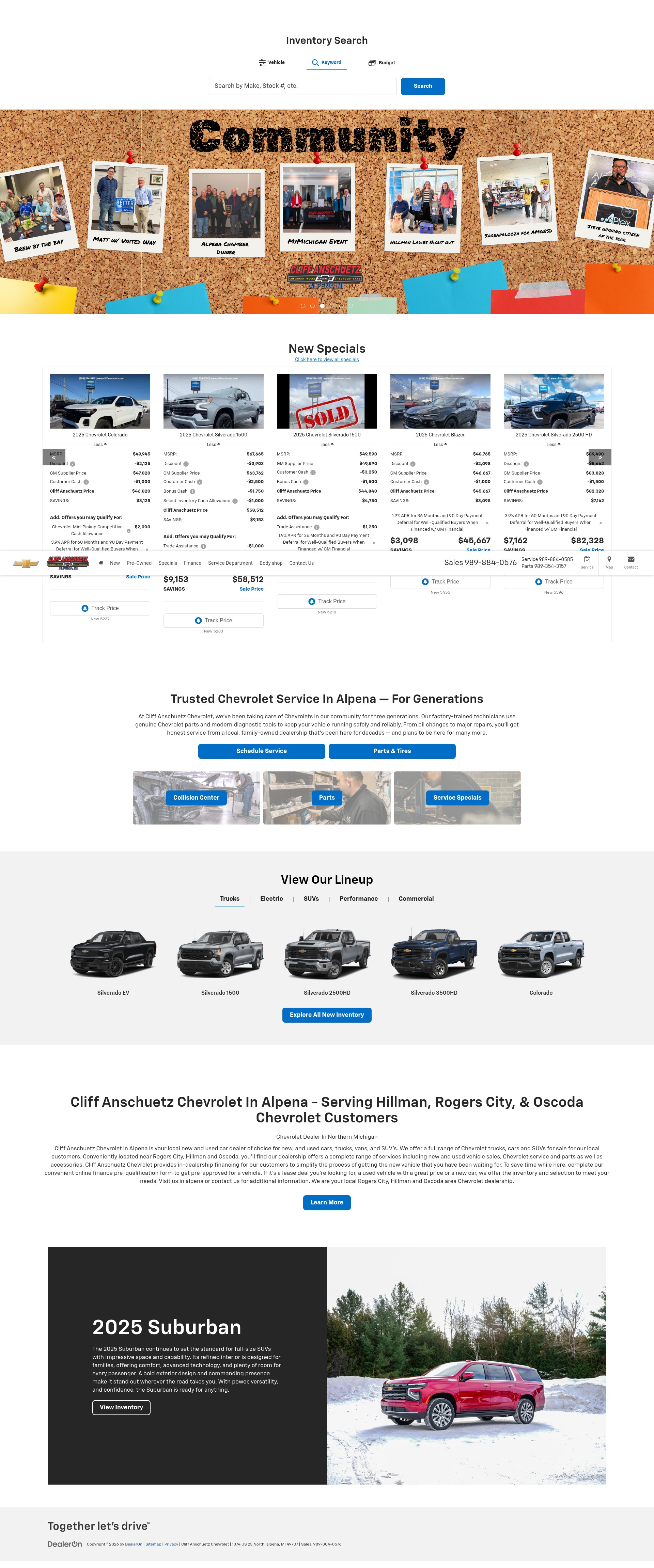 Screenshot of cliffanschuetz.com