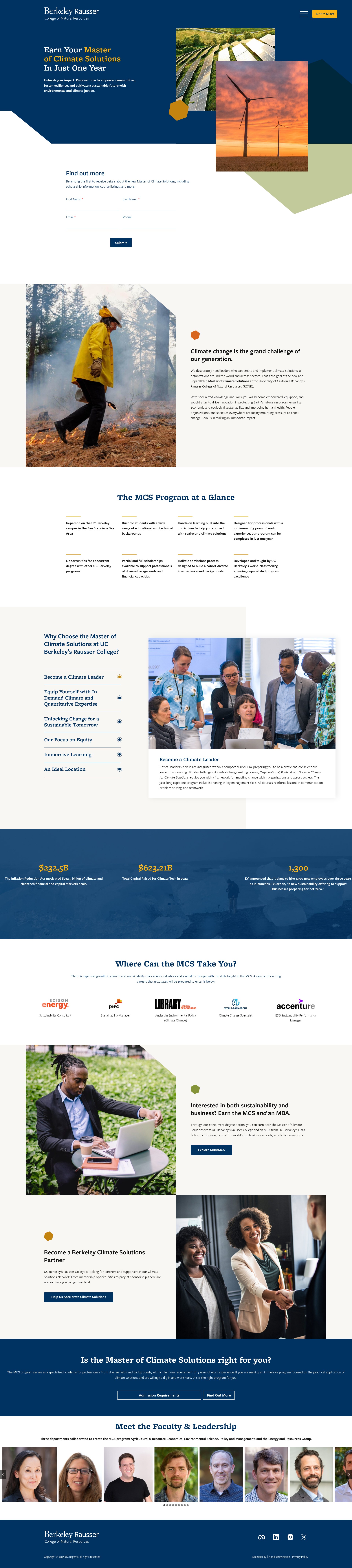 Screenshot of climatesolutions.berkeley.edu