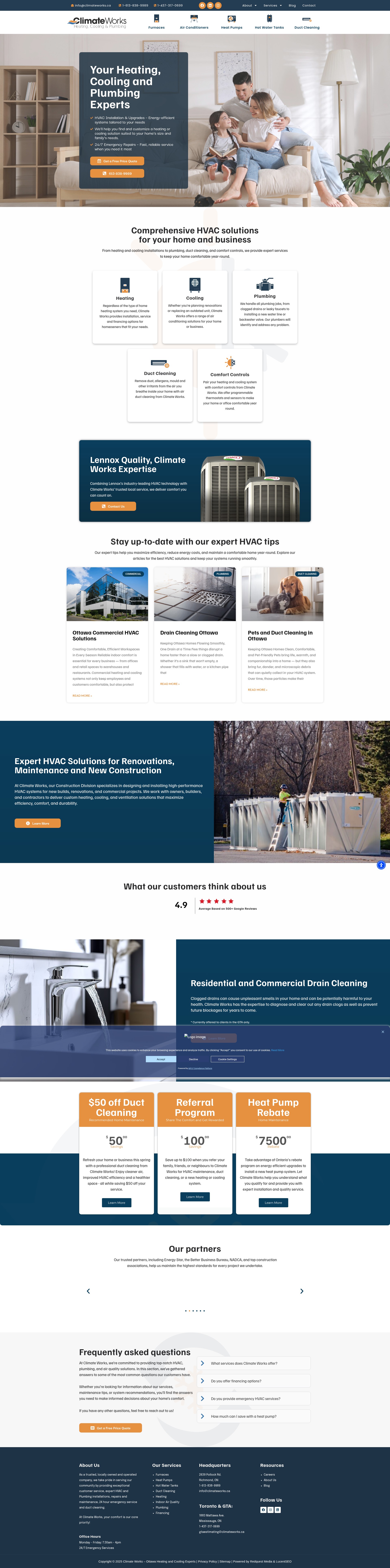 Screenshot of climateworks.ca