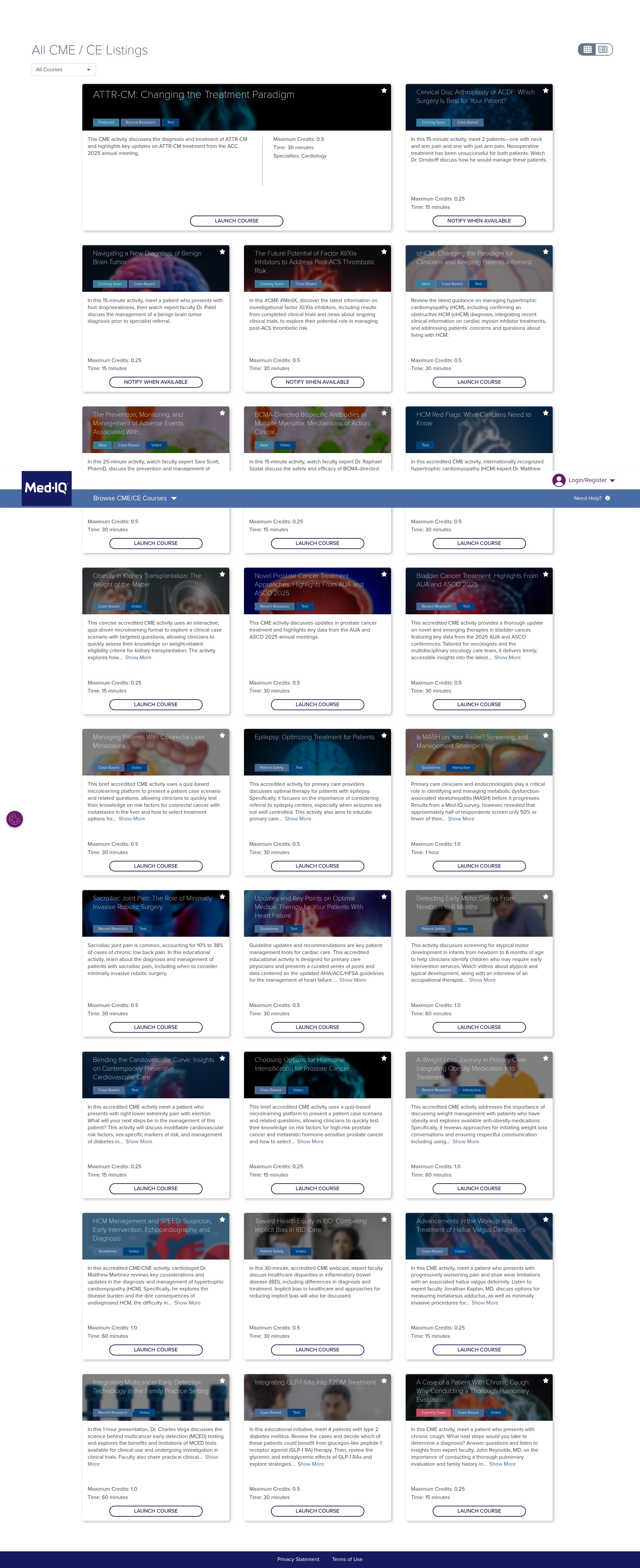 Screenshot of clinical.med-iq.com