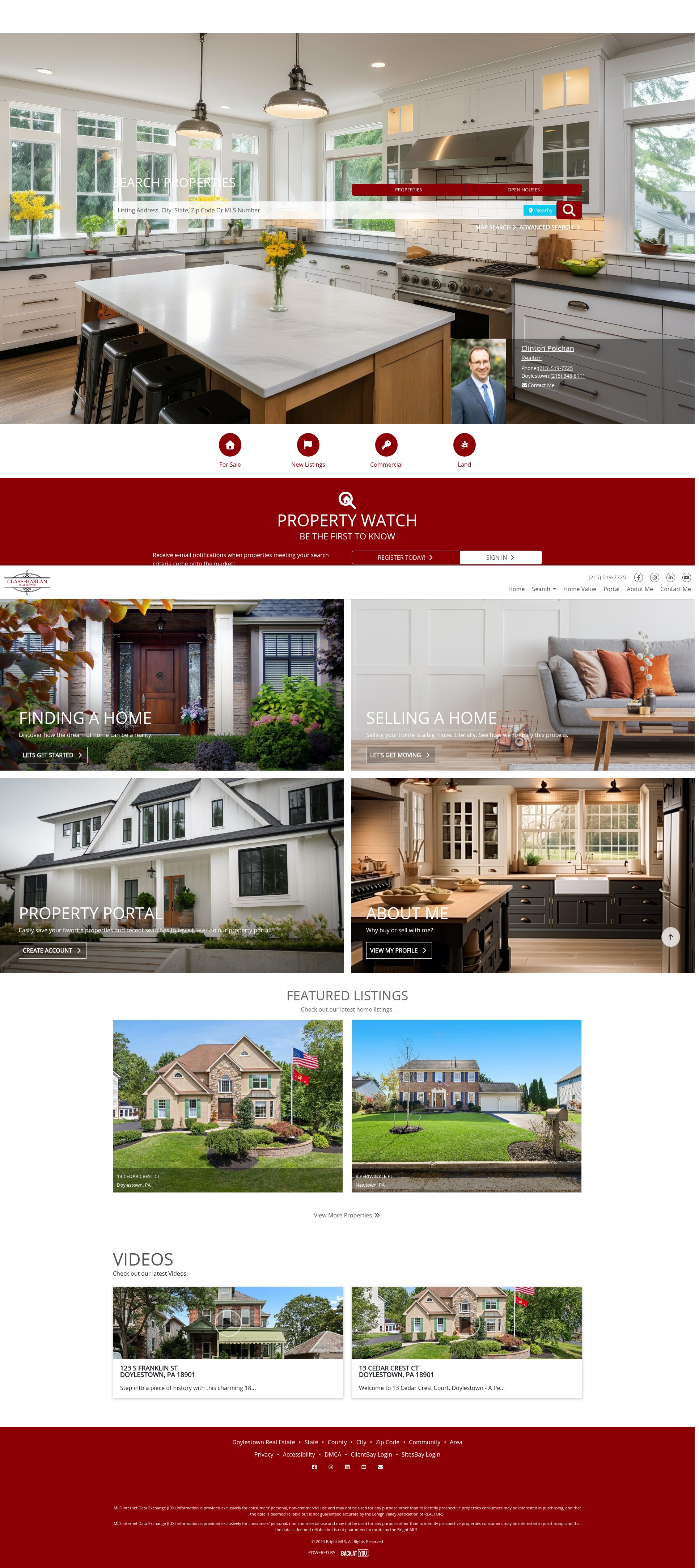 Screenshot of clintonpolchan.classharlan.com