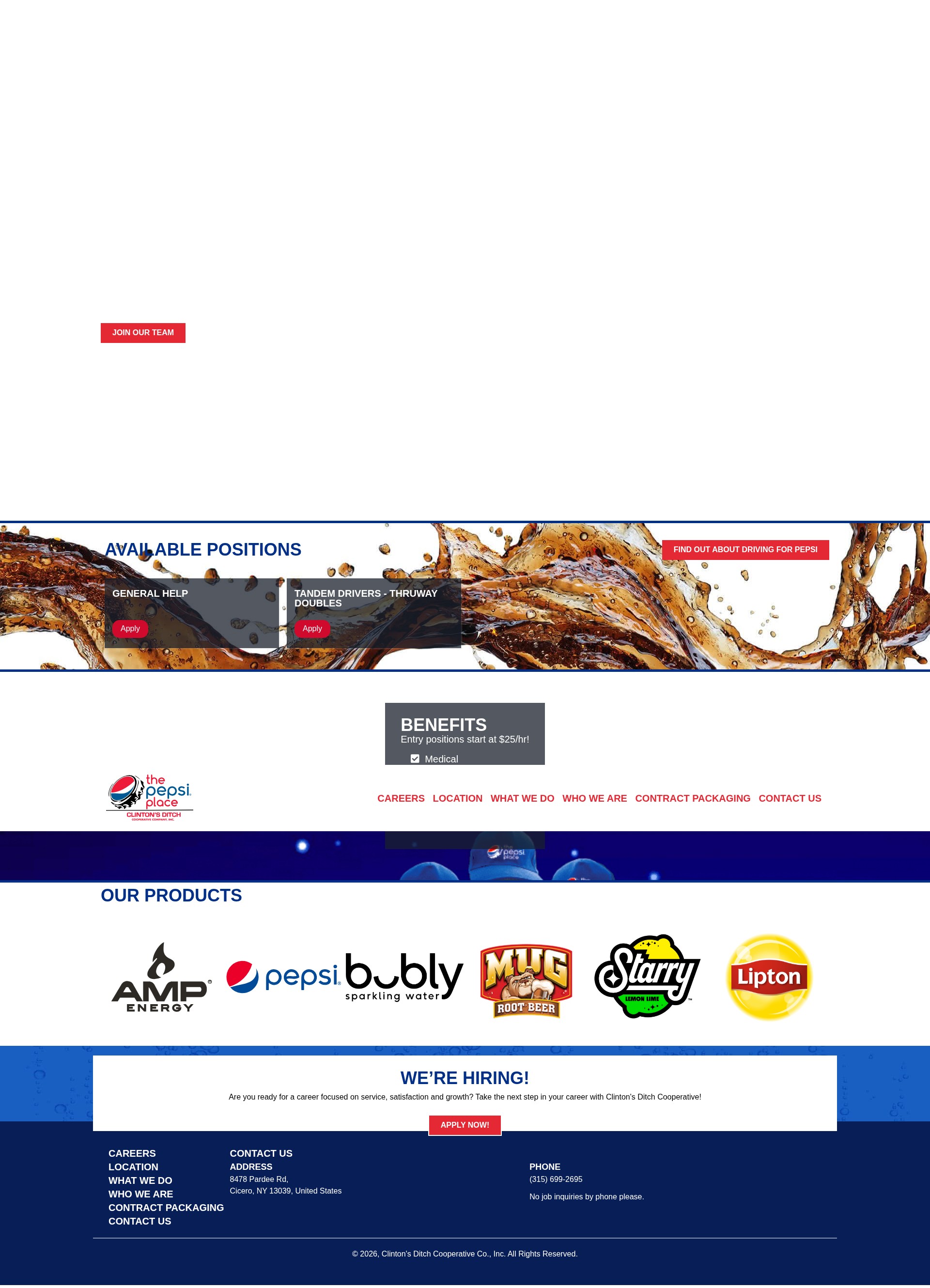Screenshot of clintonsditch.com
