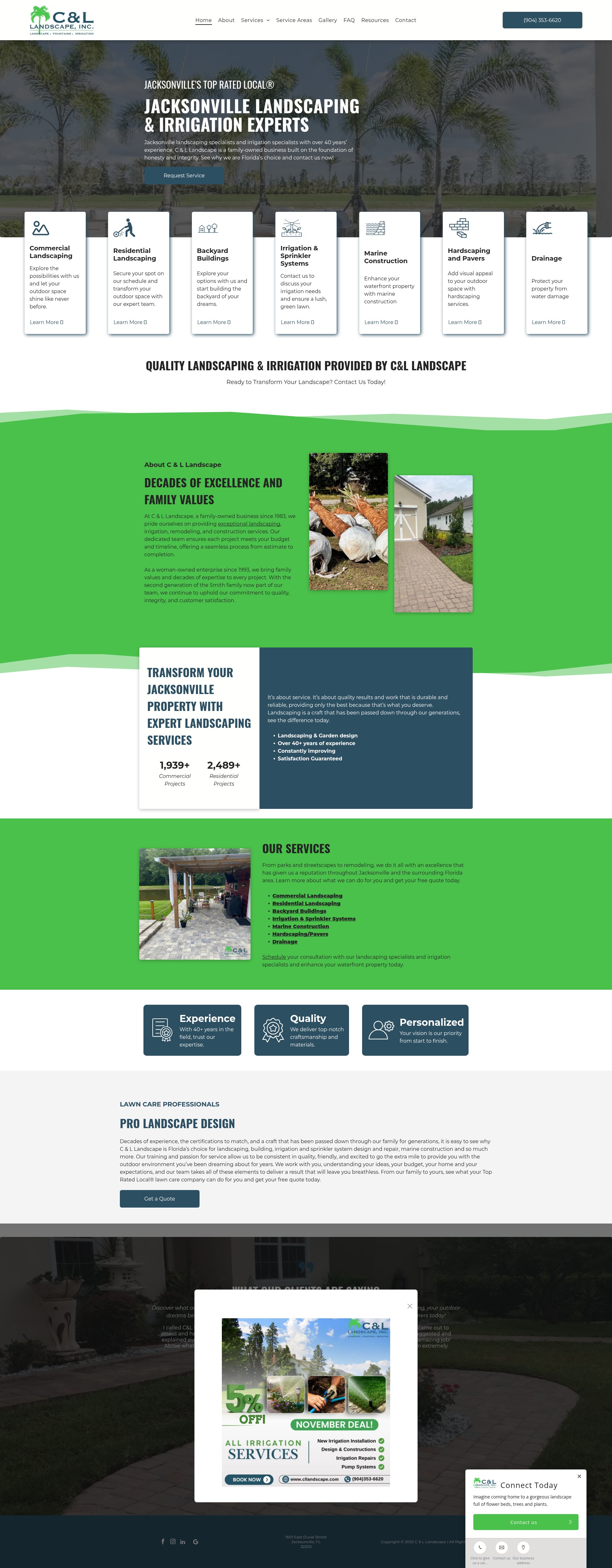 Screenshot of cllandscape.com