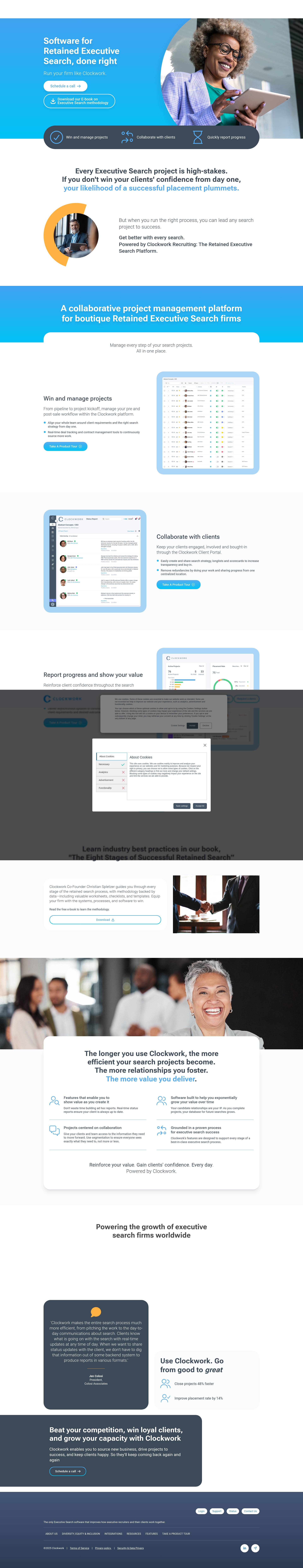 Screenshot of clockworkrecruiting.com