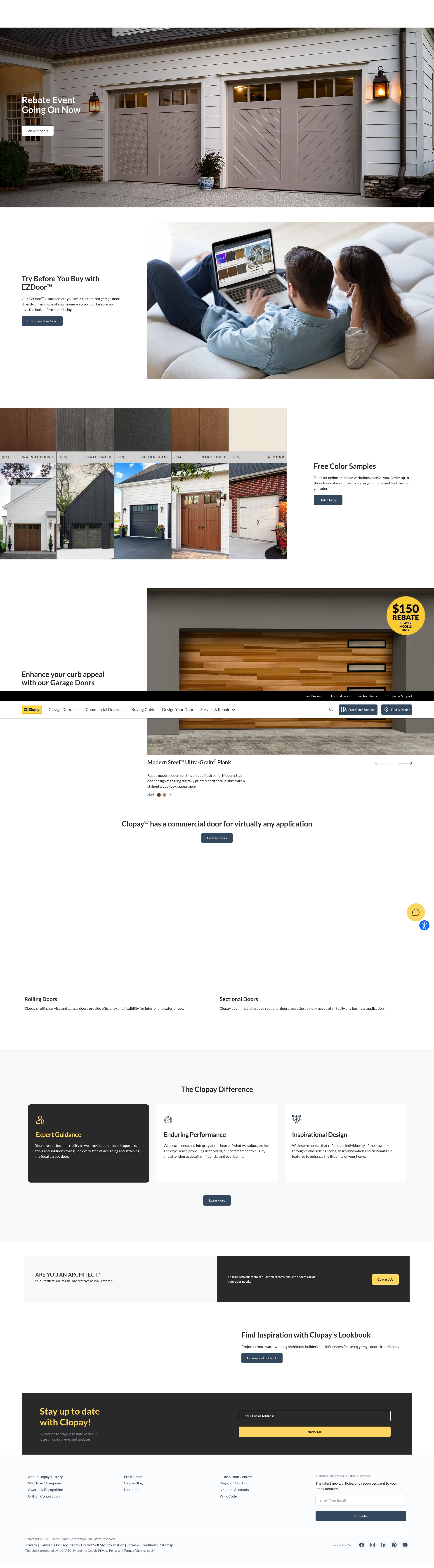 Screenshot of clopaydoor.com