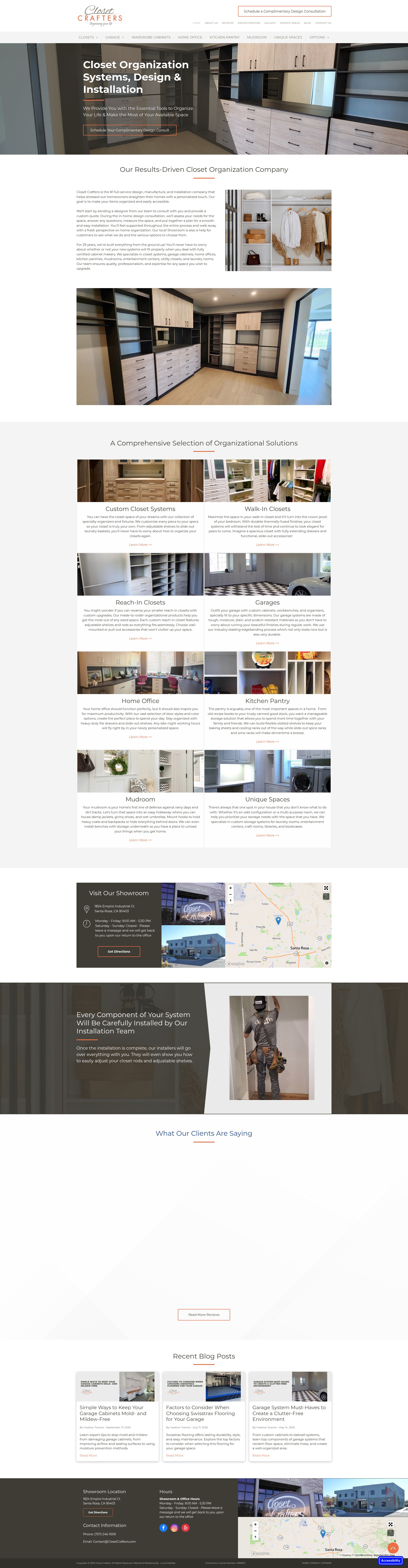 Screenshot of closetcrafters.com