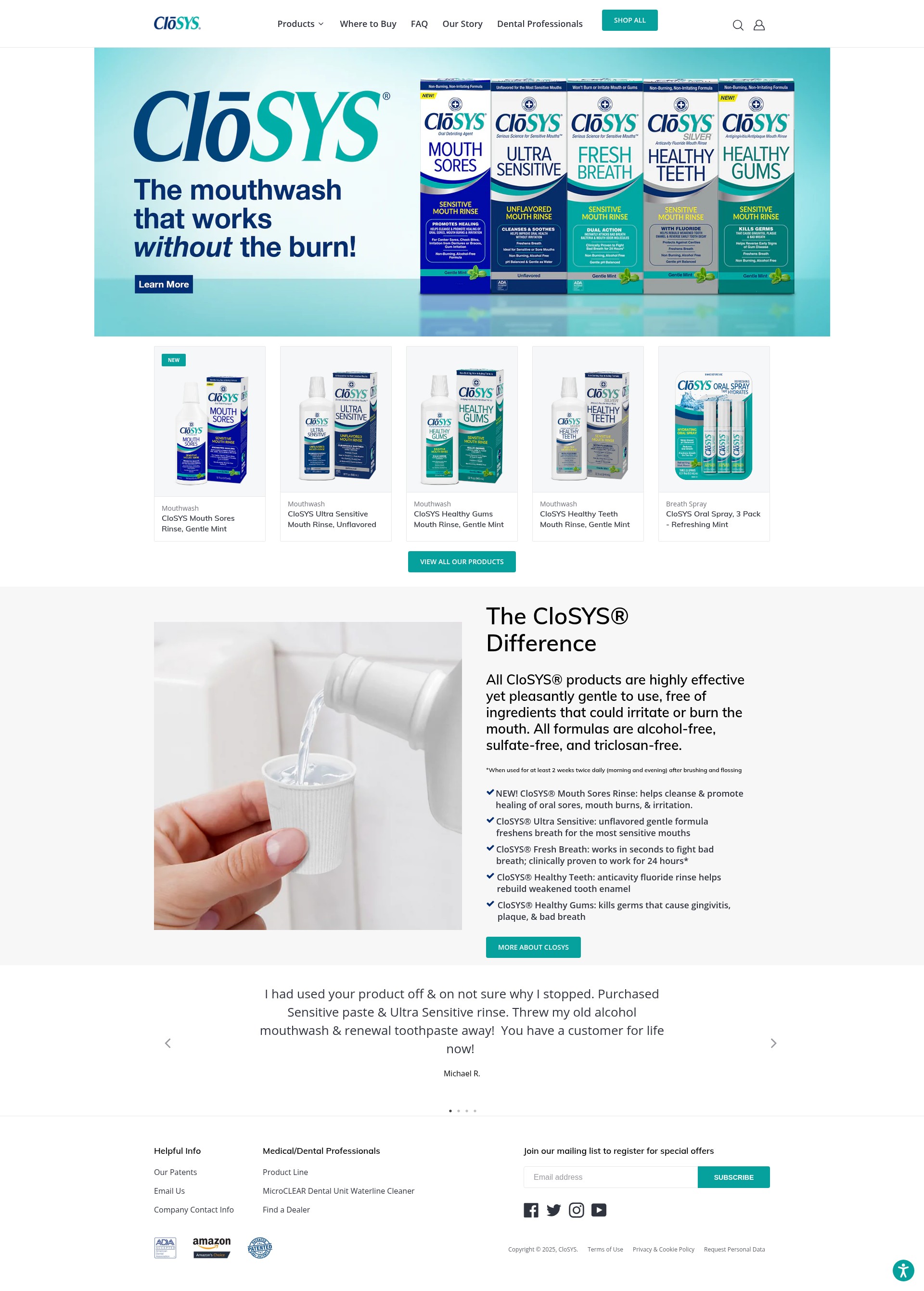 Screenshot of closys.com