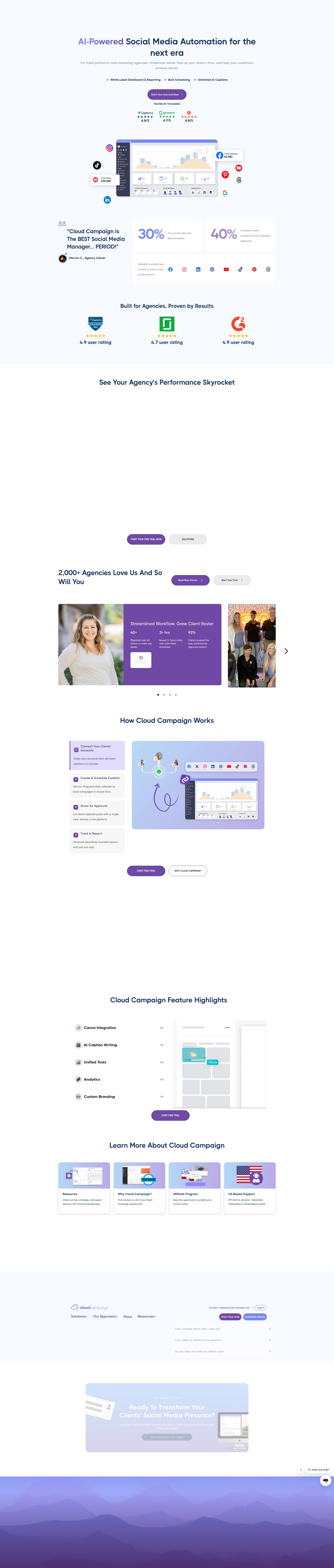 Screenshot of cloudcampaign.com