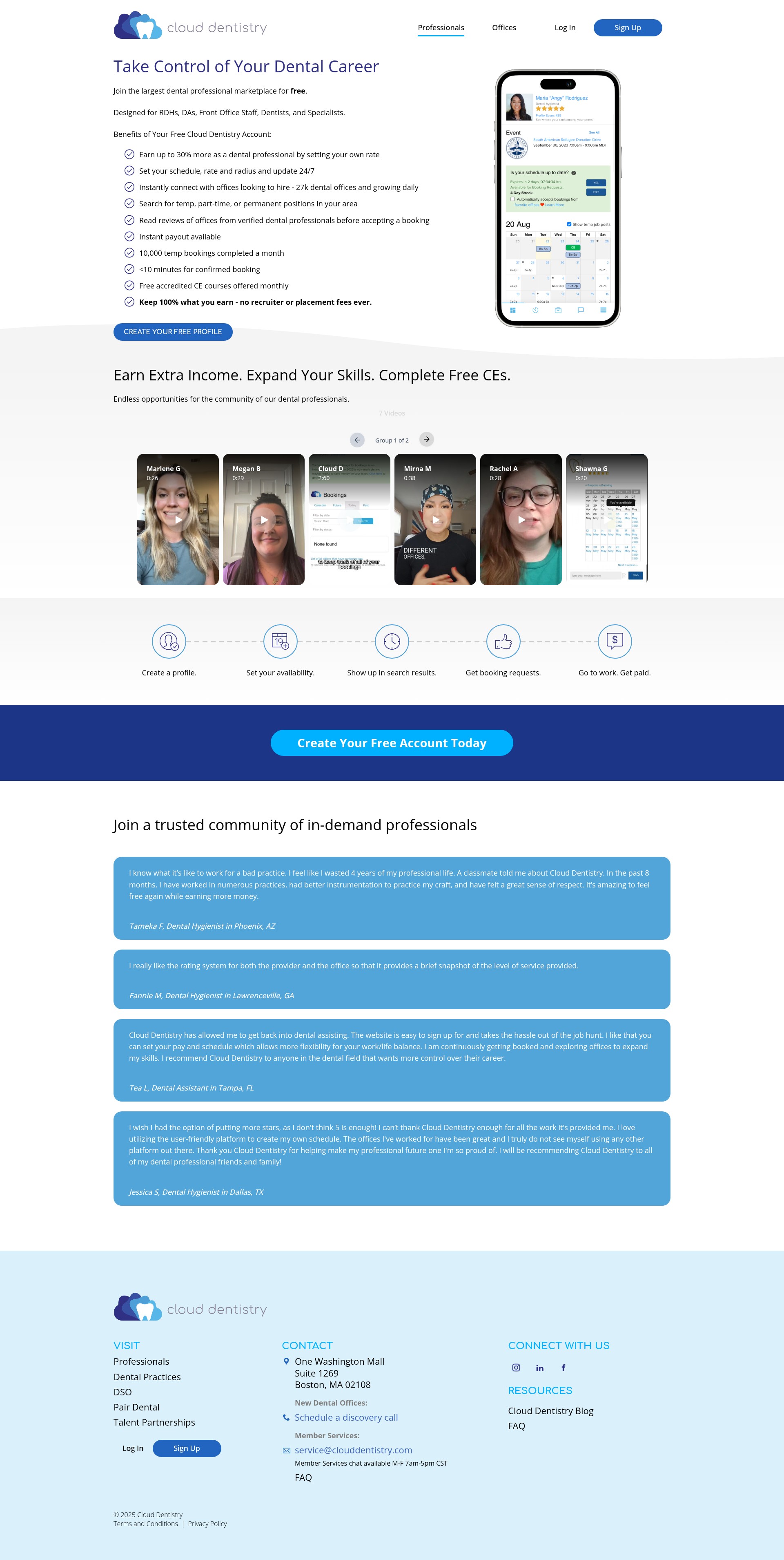 Screenshot of clouddentistry.com