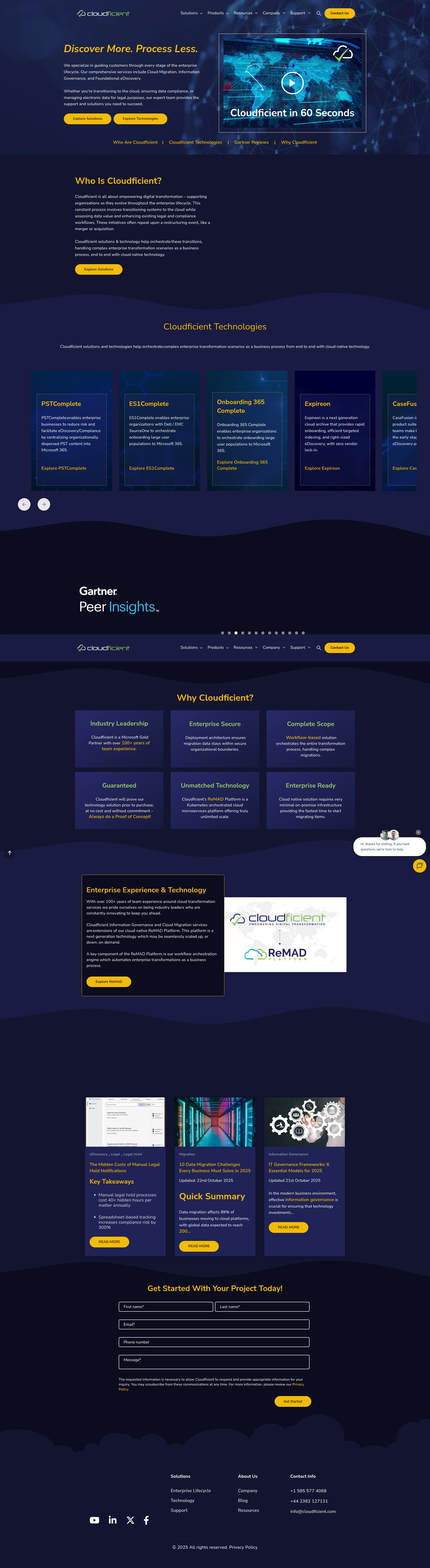Screenshot of cloudficient.com
