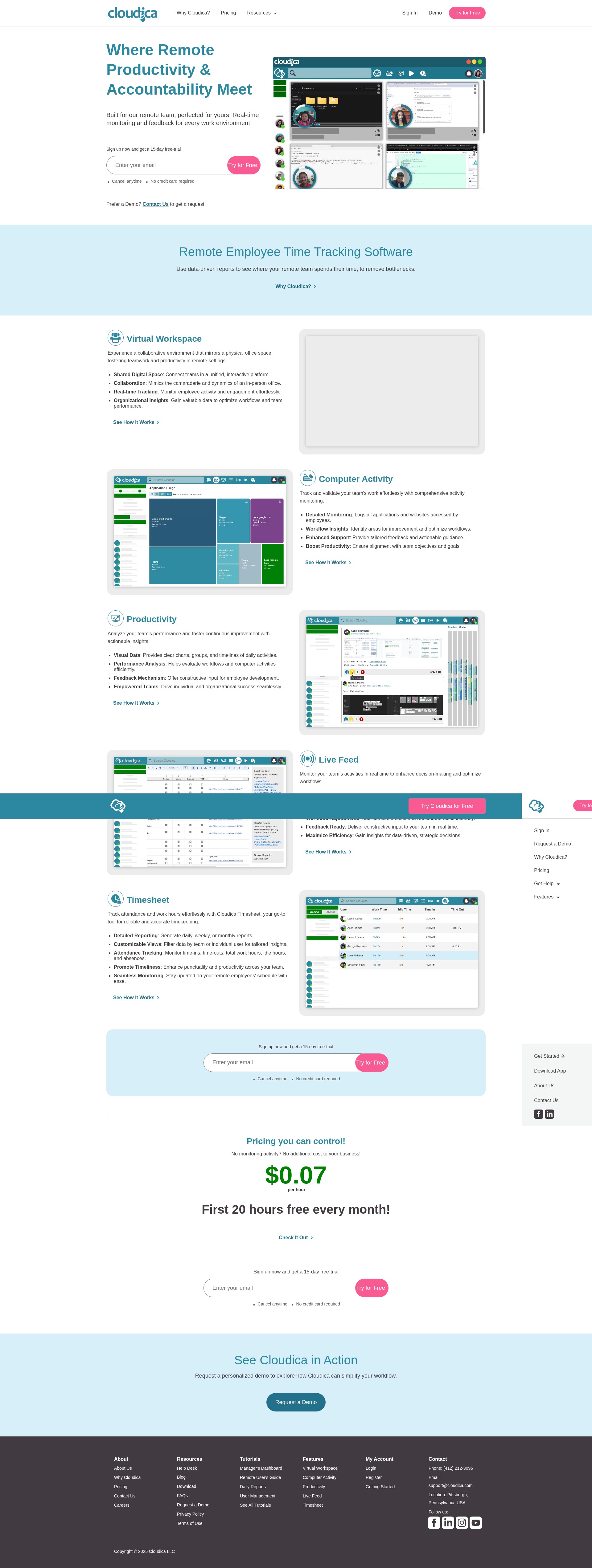 Screenshot of cloudica.com