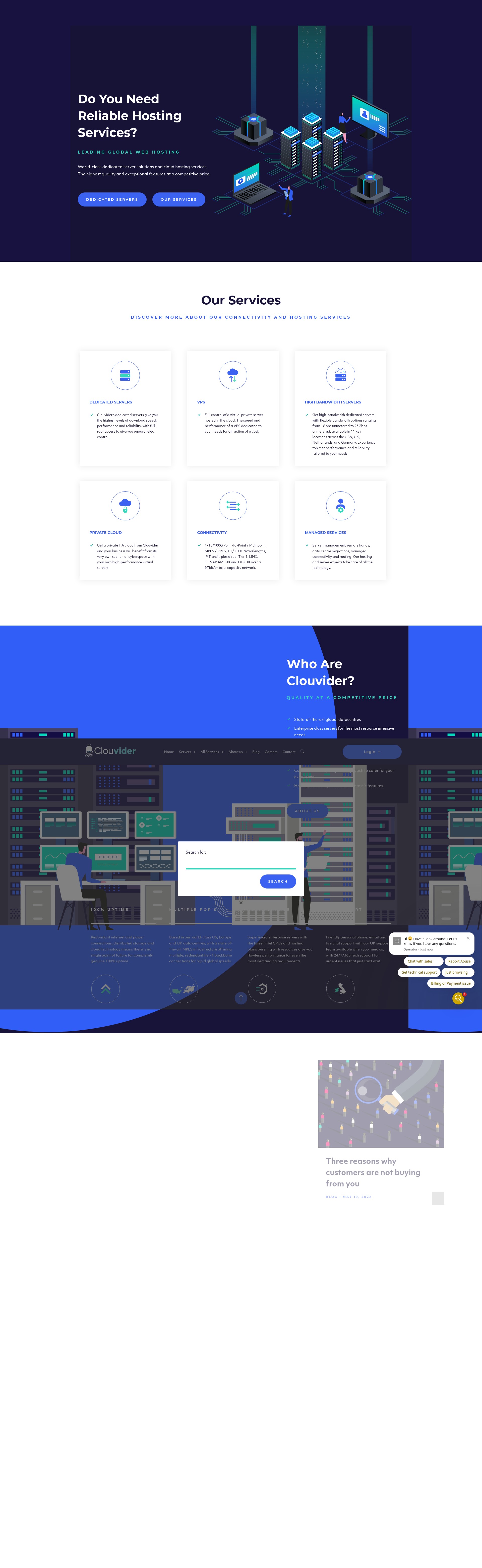 Screenshot of clouvider.co.uk