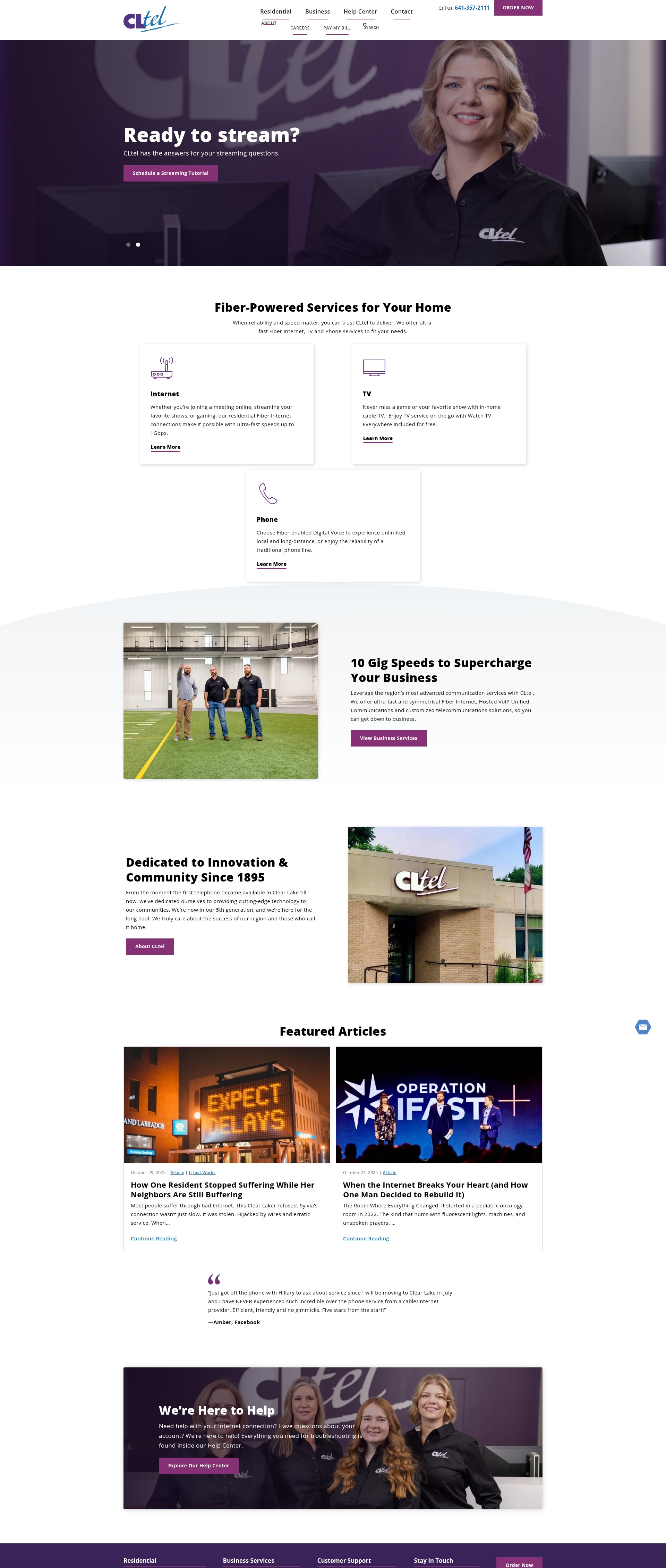 Screenshot of cltel.com