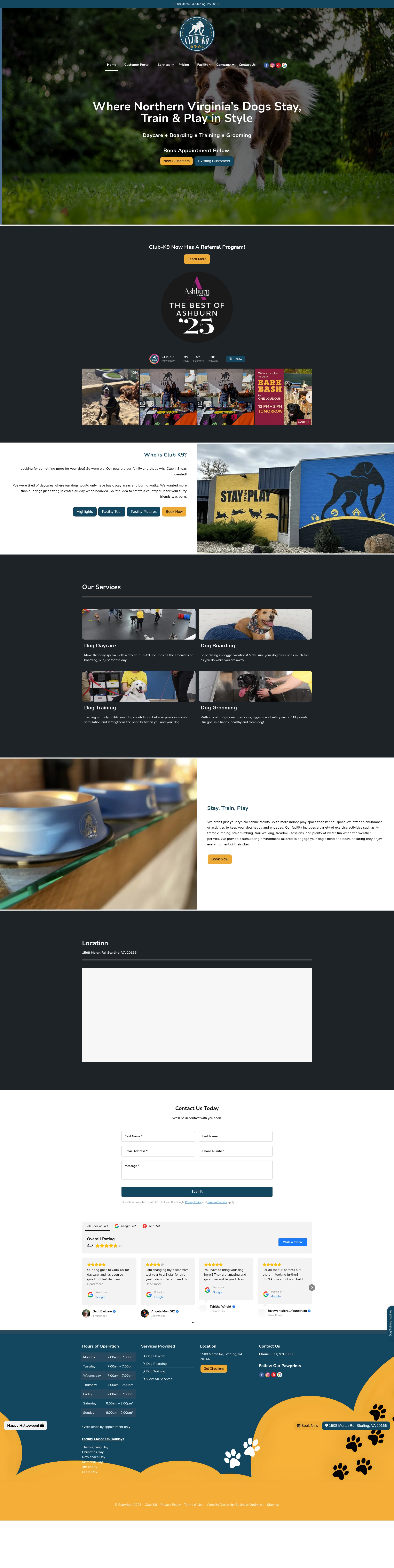 Screenshot of club-k9.com