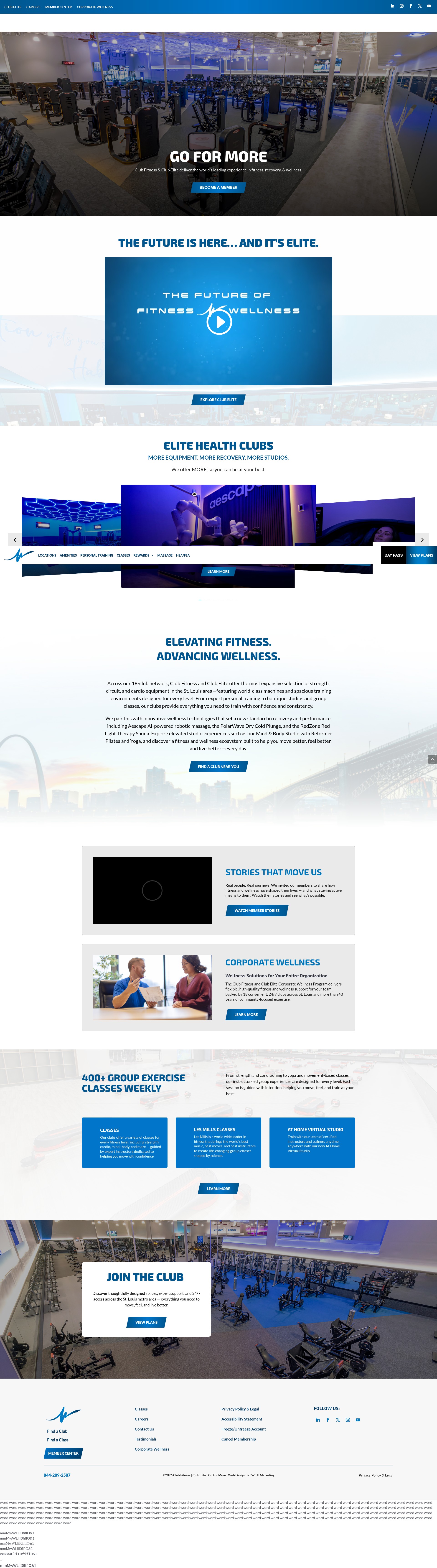 Screenshot of clubfitness.us