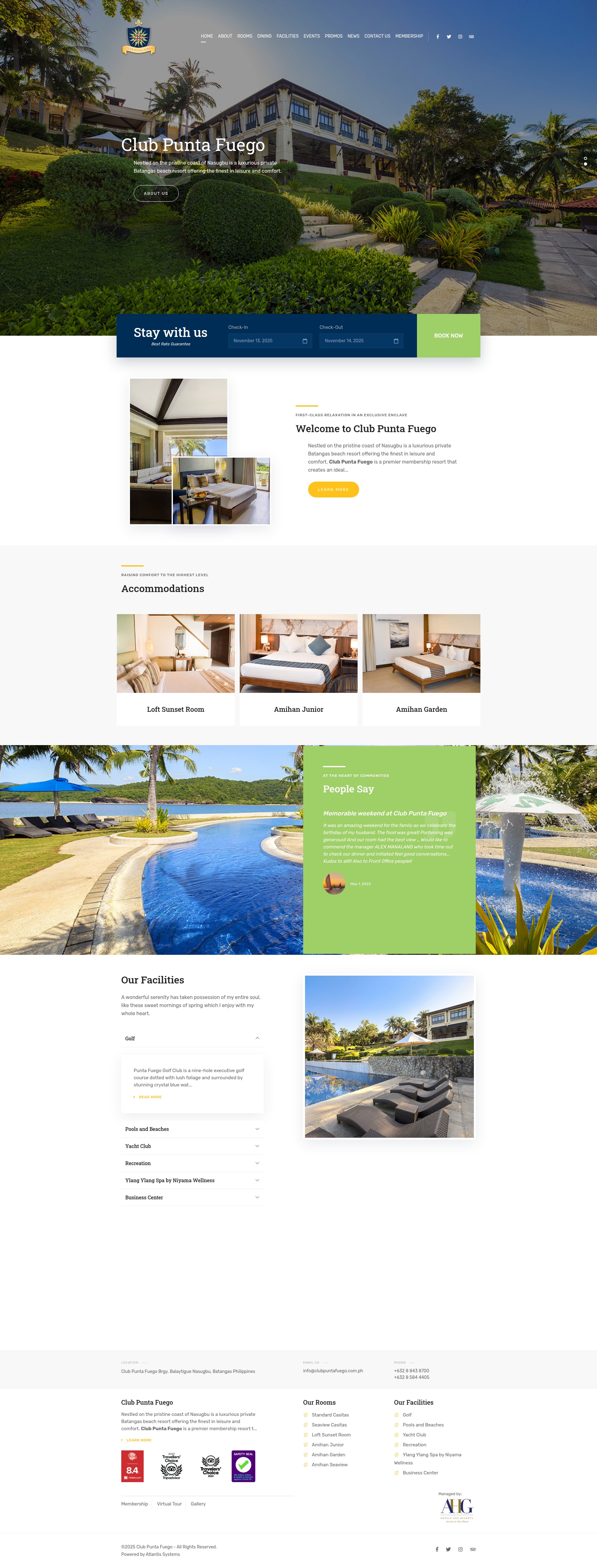 Screenshot of clubpuntafuego.com.ph