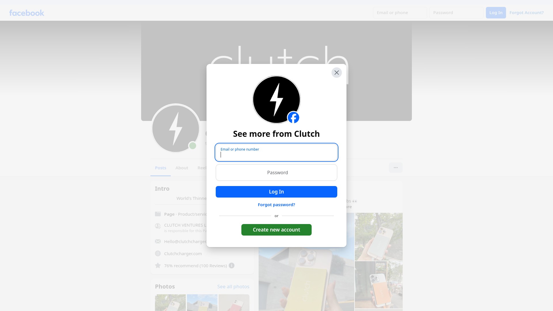Screenshot of clutchllc.myshopify.com
