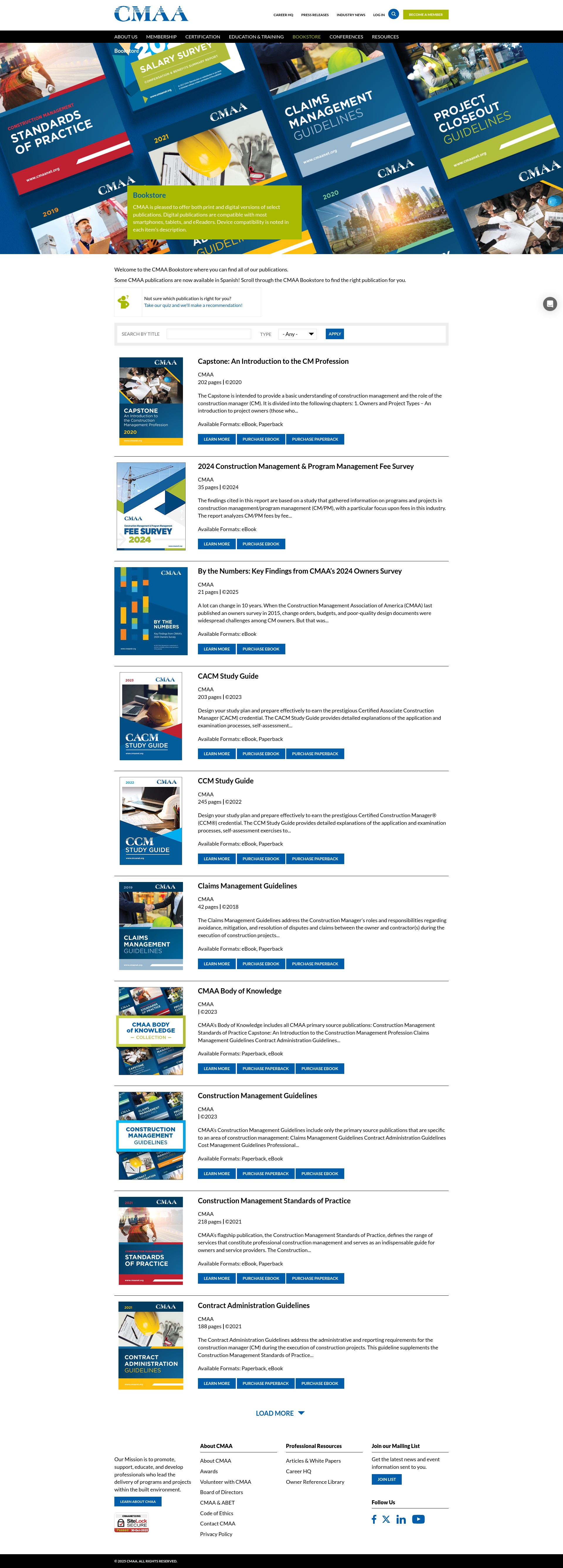 Screenshot of cmaanet.org