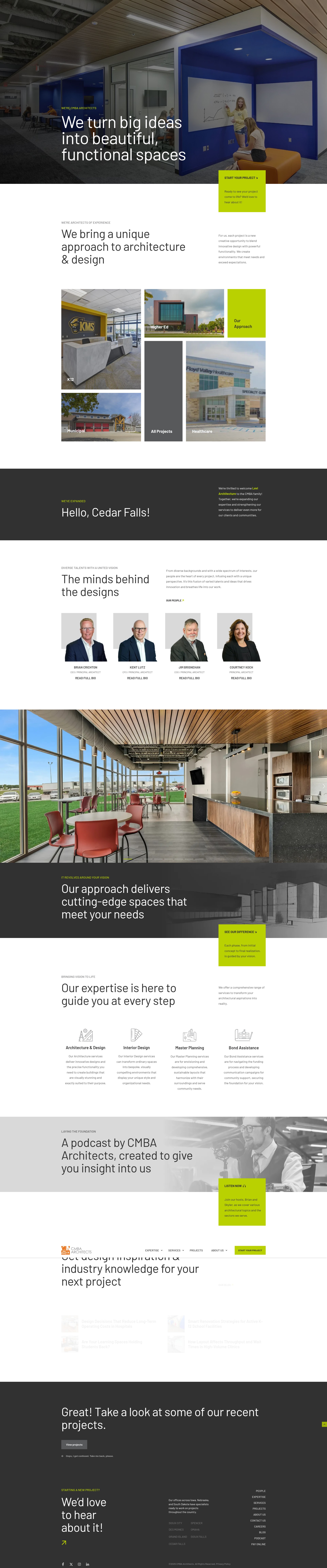 Screenshot of cmbaarchitects.com