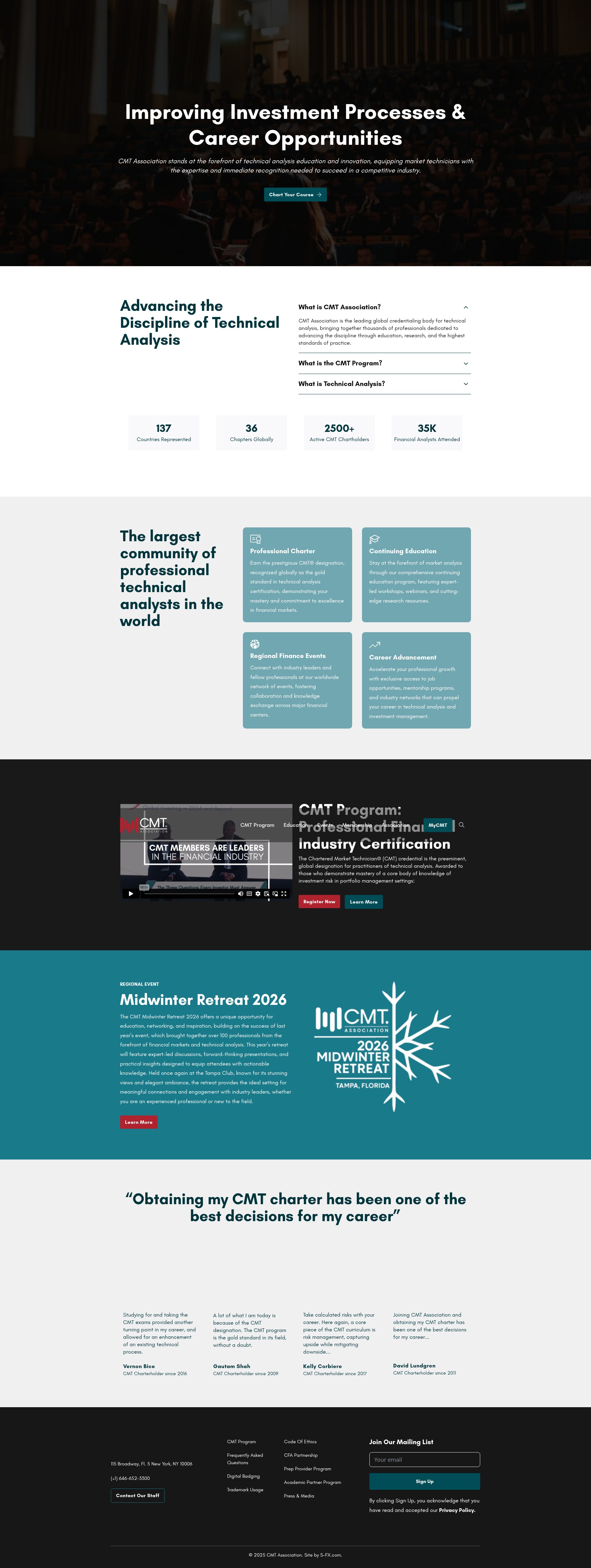Screenshot of cmtassociation.org