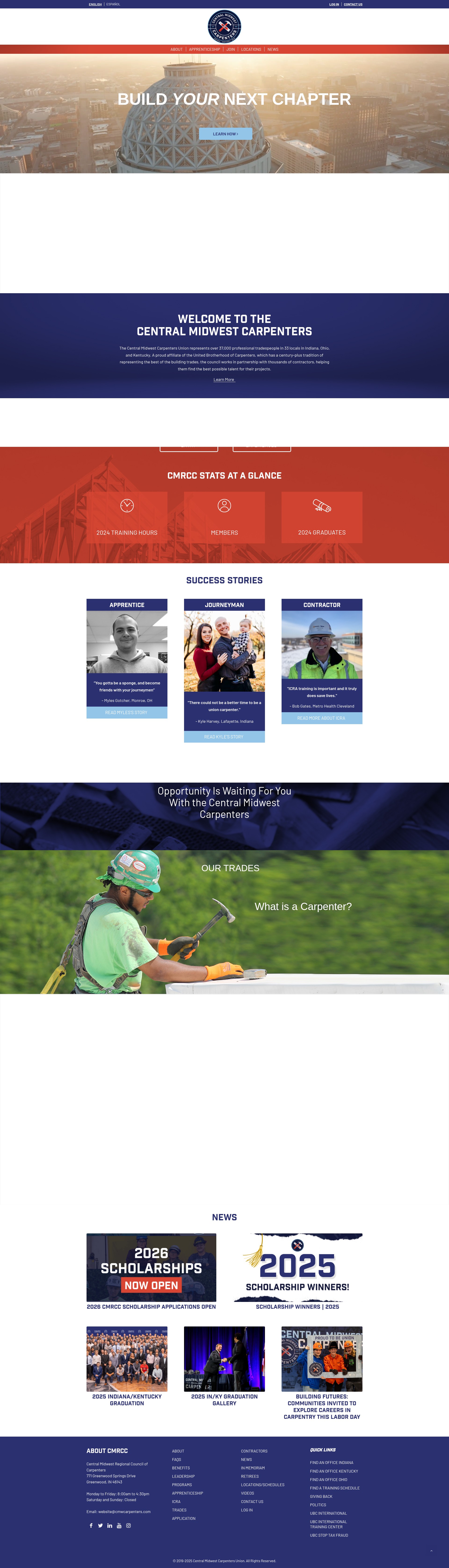 Screenshot of cmwcarpenters.com