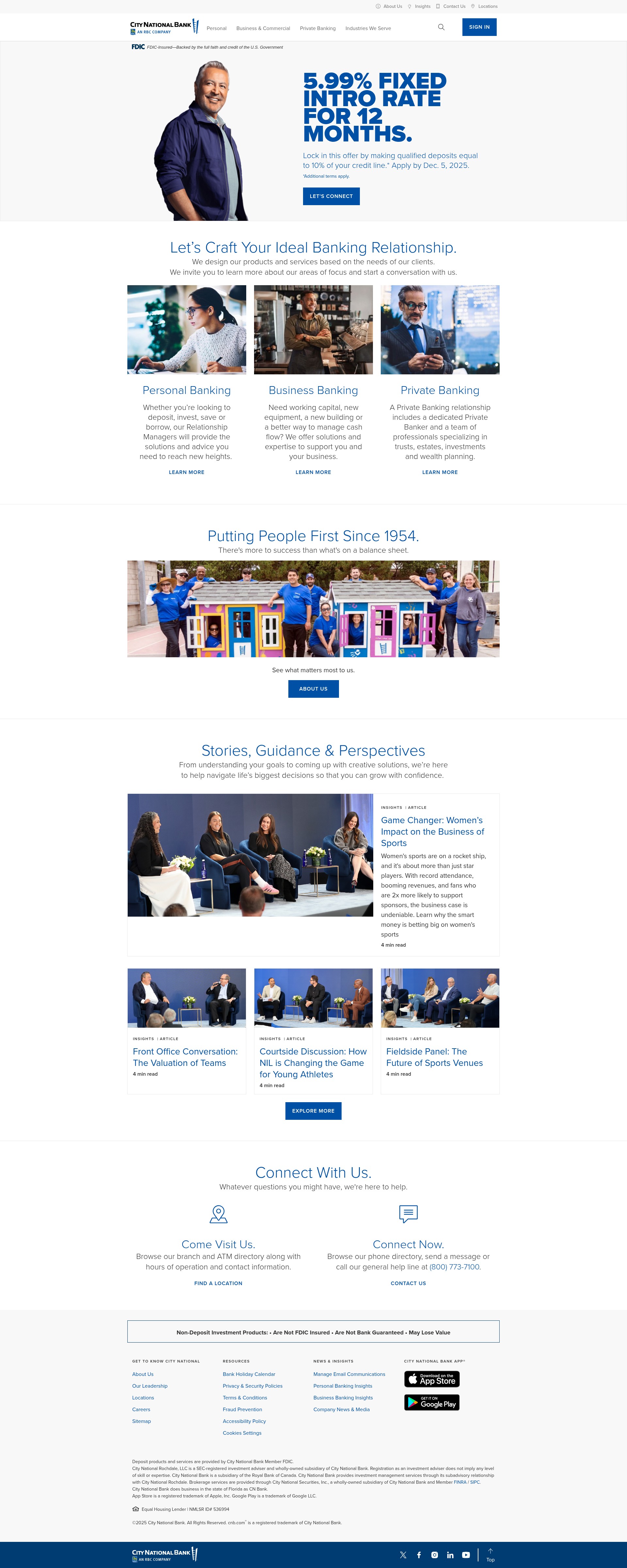 Screenshot of cnb.com
