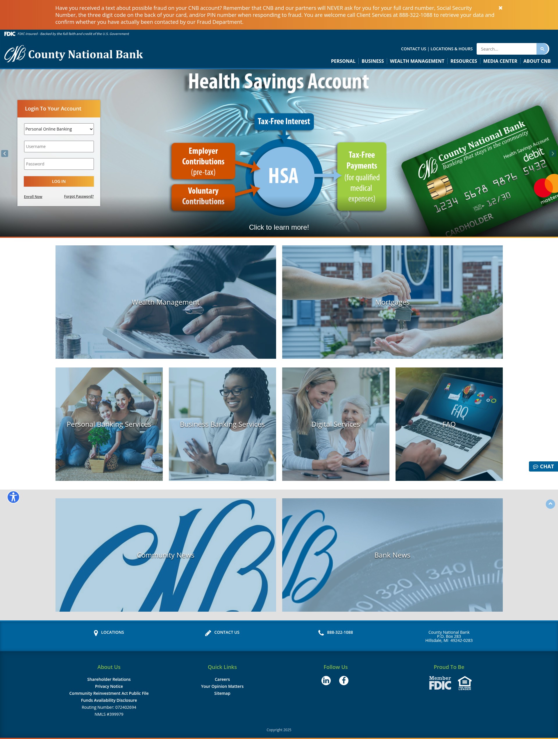 Screenshot of cnbb.bank