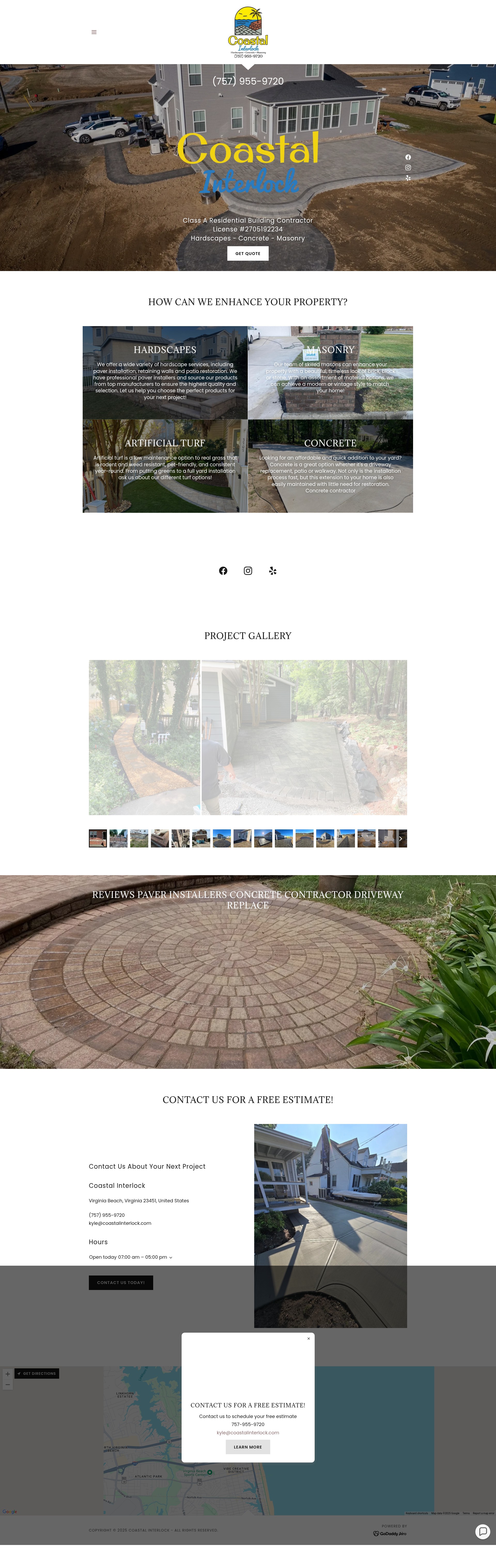Screenshot of coastalinterlock.com