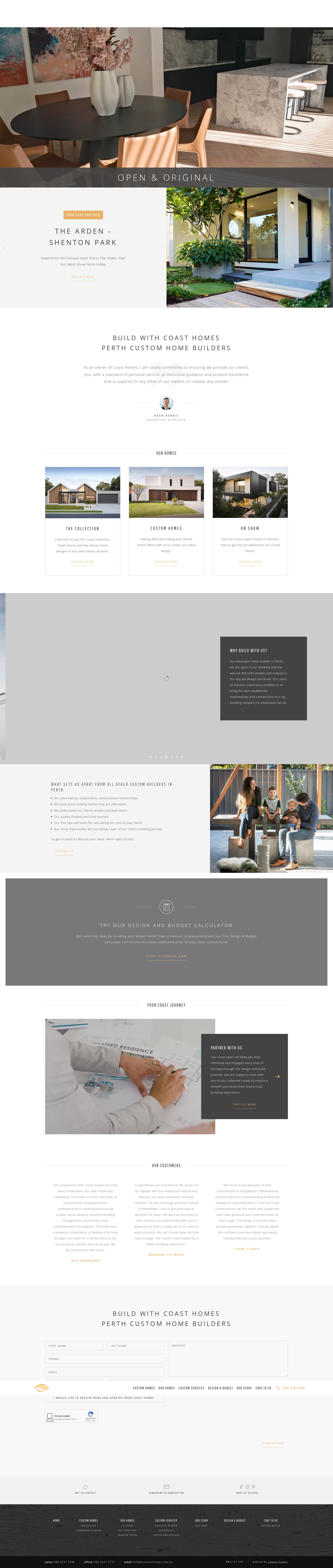 Screenshot of coasthomeswa.com.au