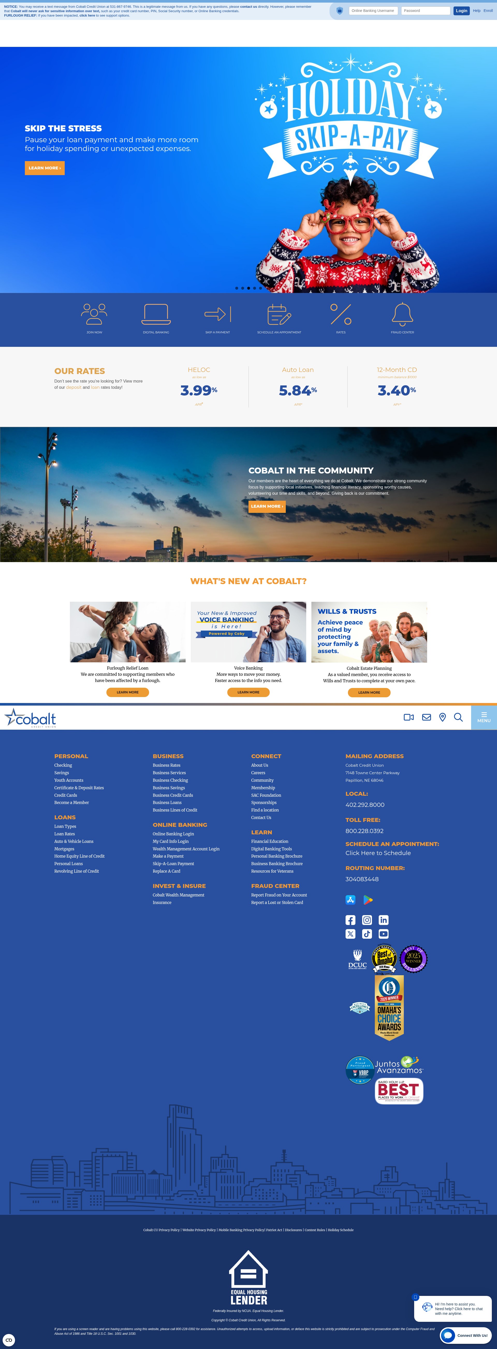 Screenshot of cobaltcu.com
