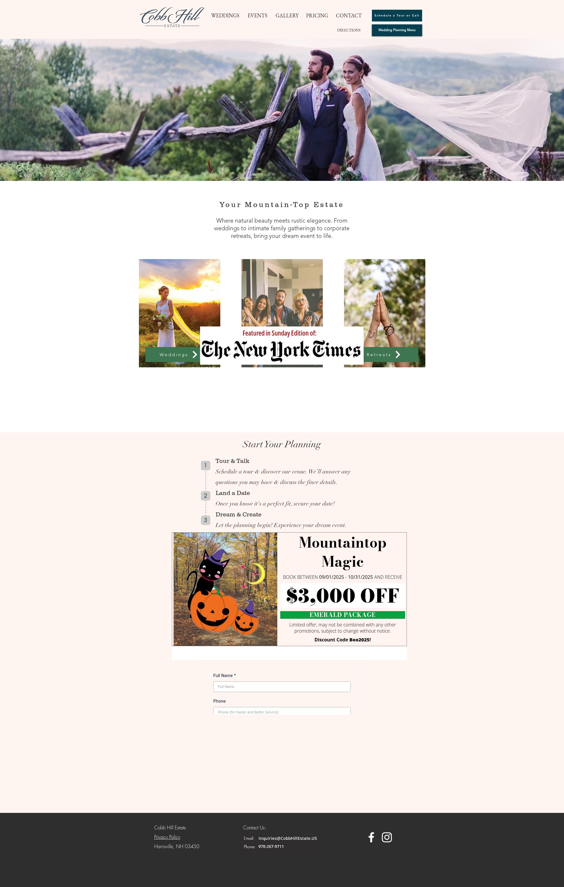 Screenshot of cobbhillestate.com