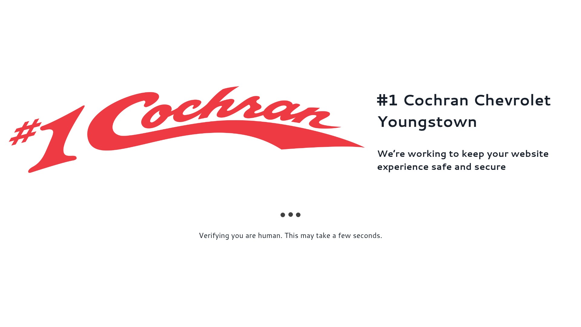Screenshot of cochranchevroletyoungstown.com