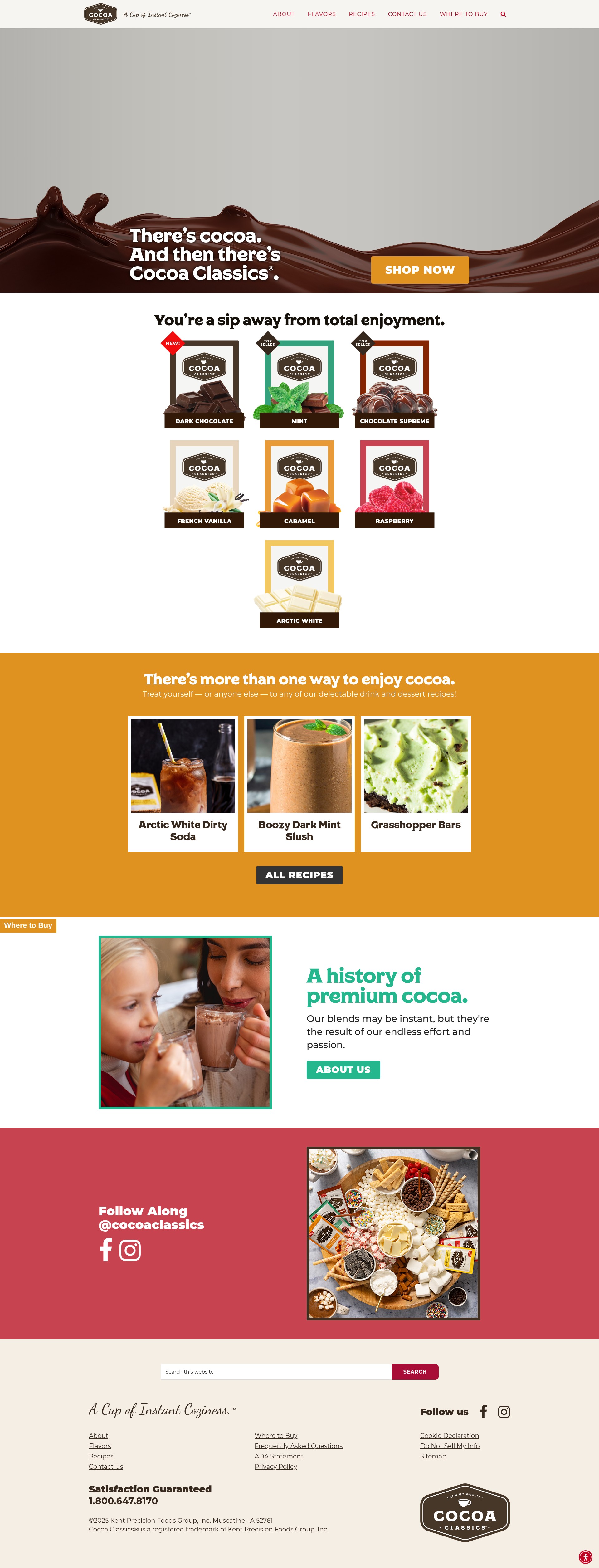 Screenshot of cocoaclassics.com