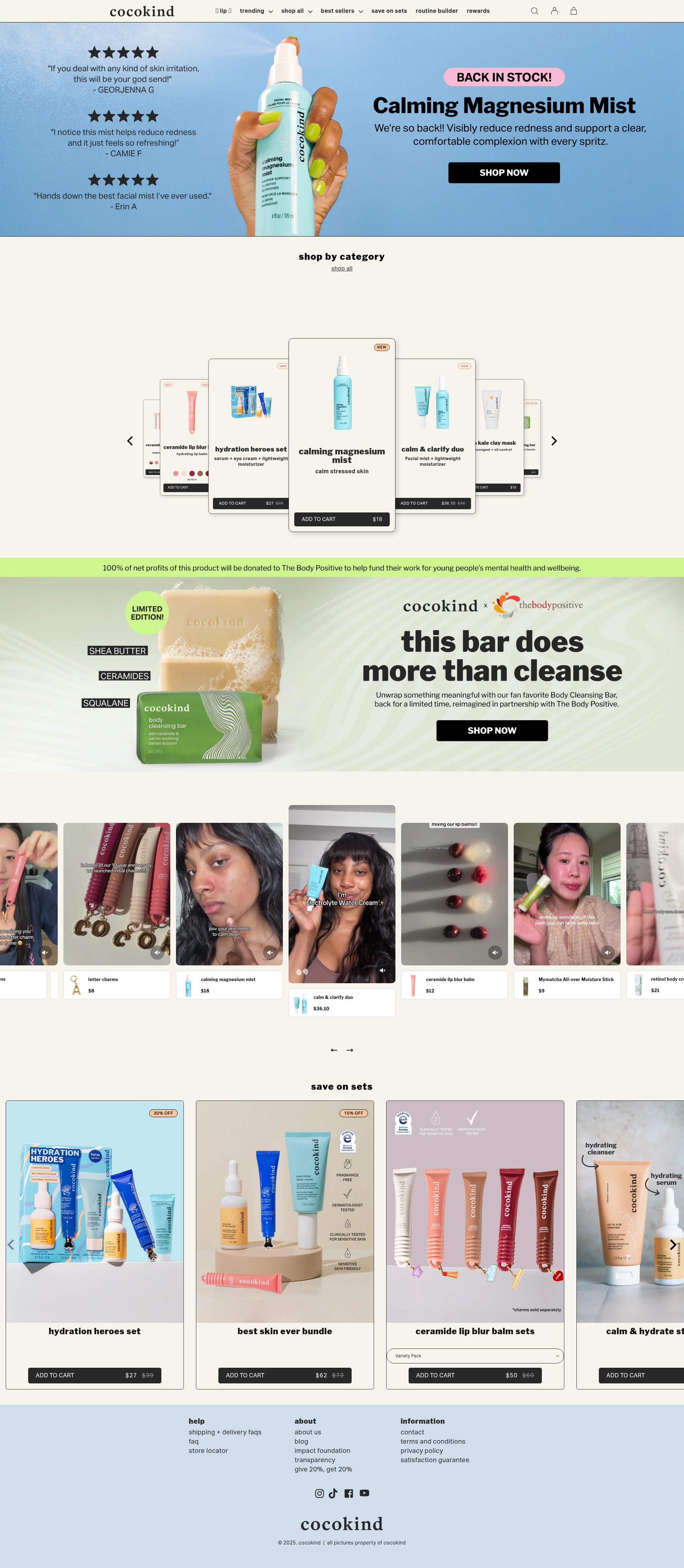 Screenshot of cocokind.com