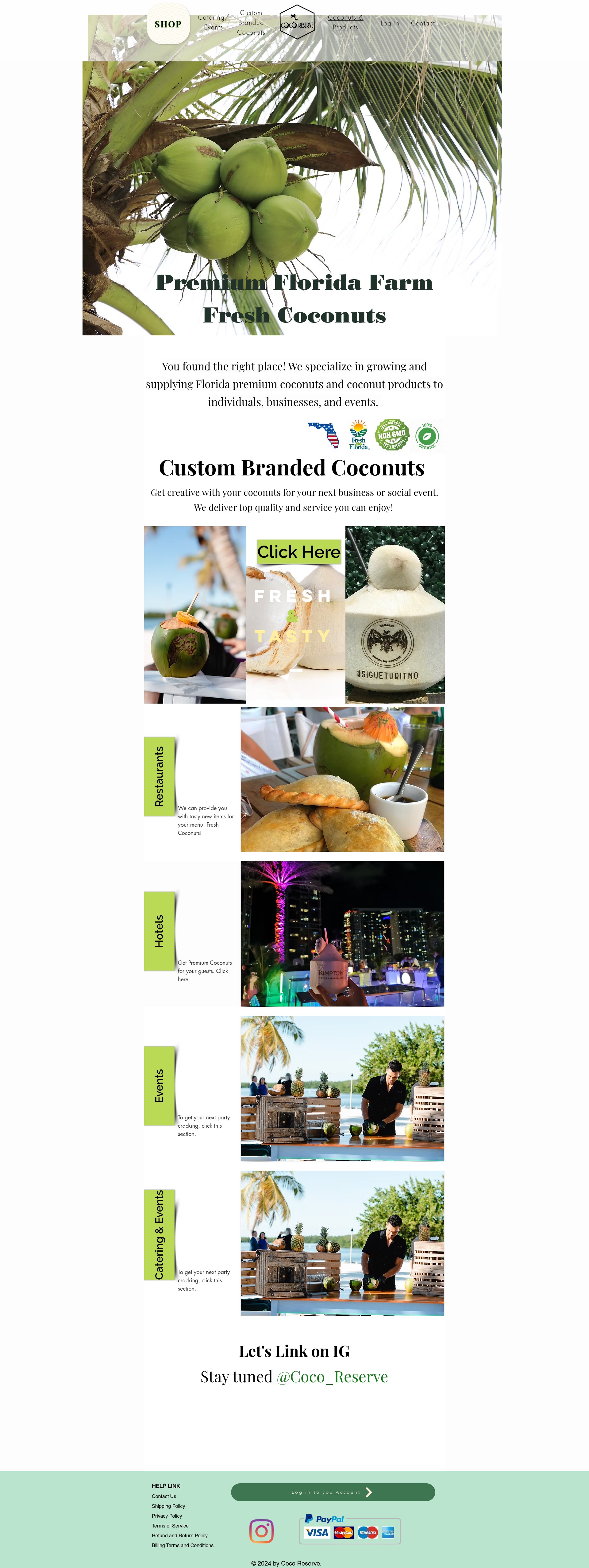Screenshot of coconutreserve.com