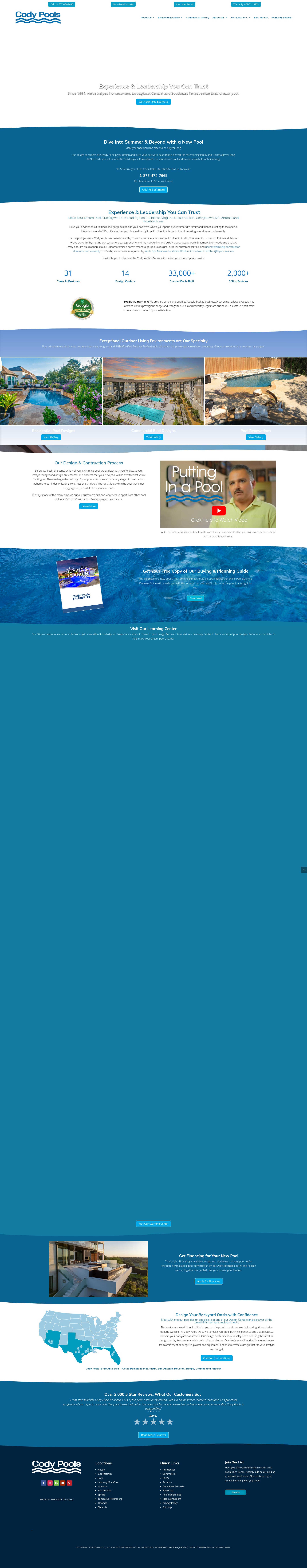 Screenshot of codypools.com