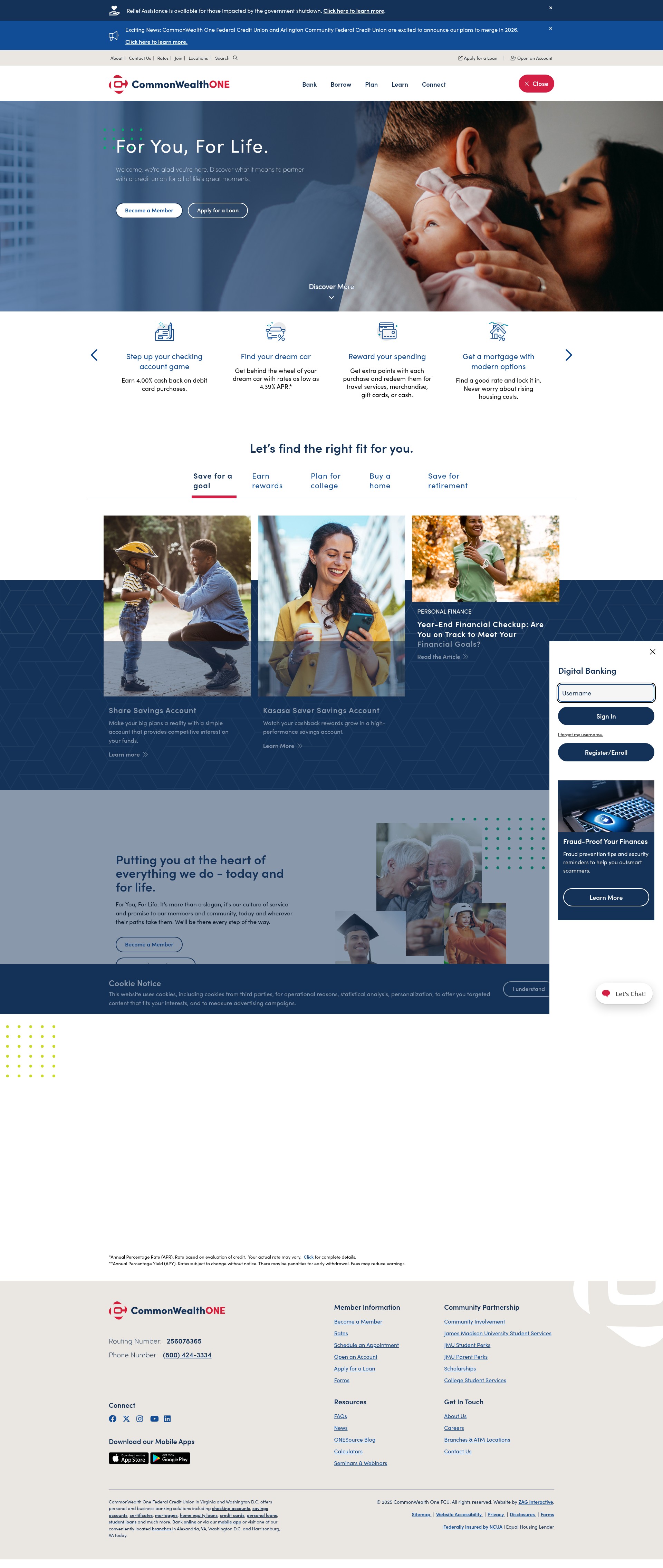Screenshot of cofcu.org