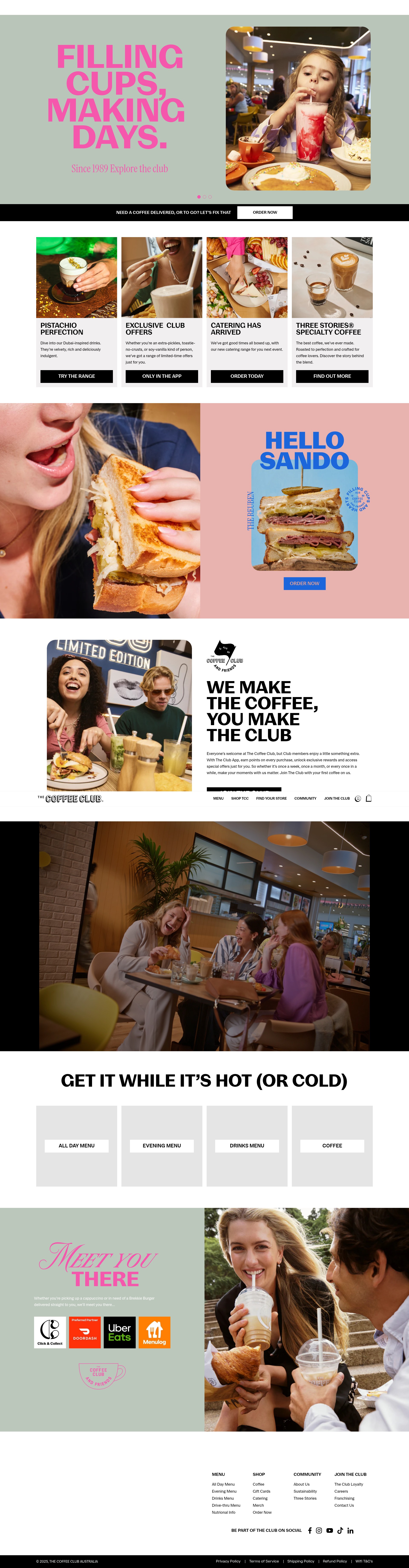 Screenshot of coffeeclub.com.au