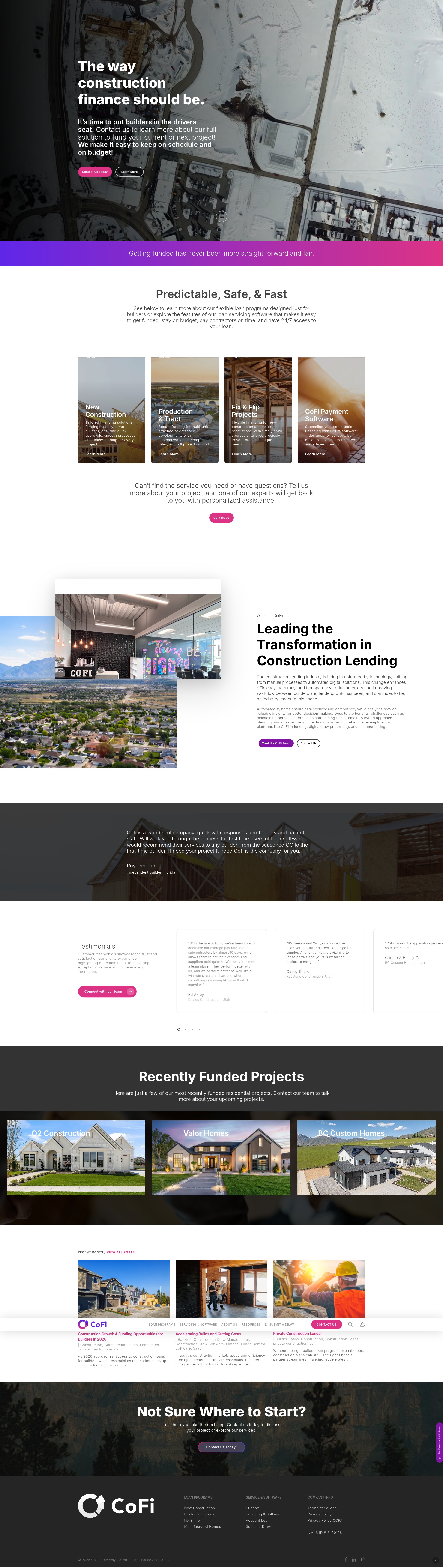 Screenshot of cofilending.com