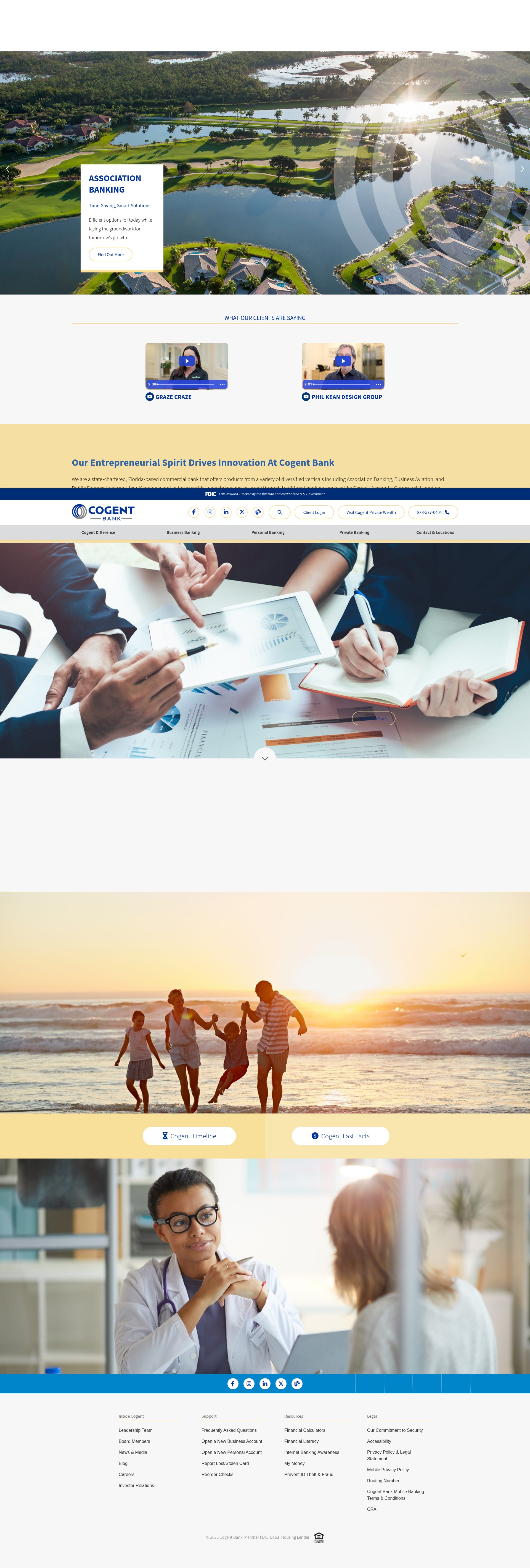 Screenshot of cogentbank.com