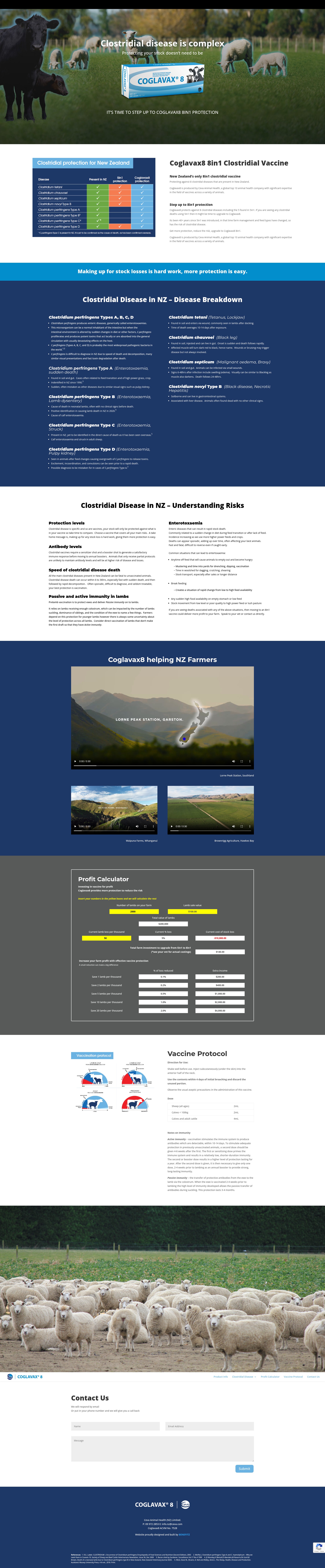 Screenshot of coglavax8.co.nz