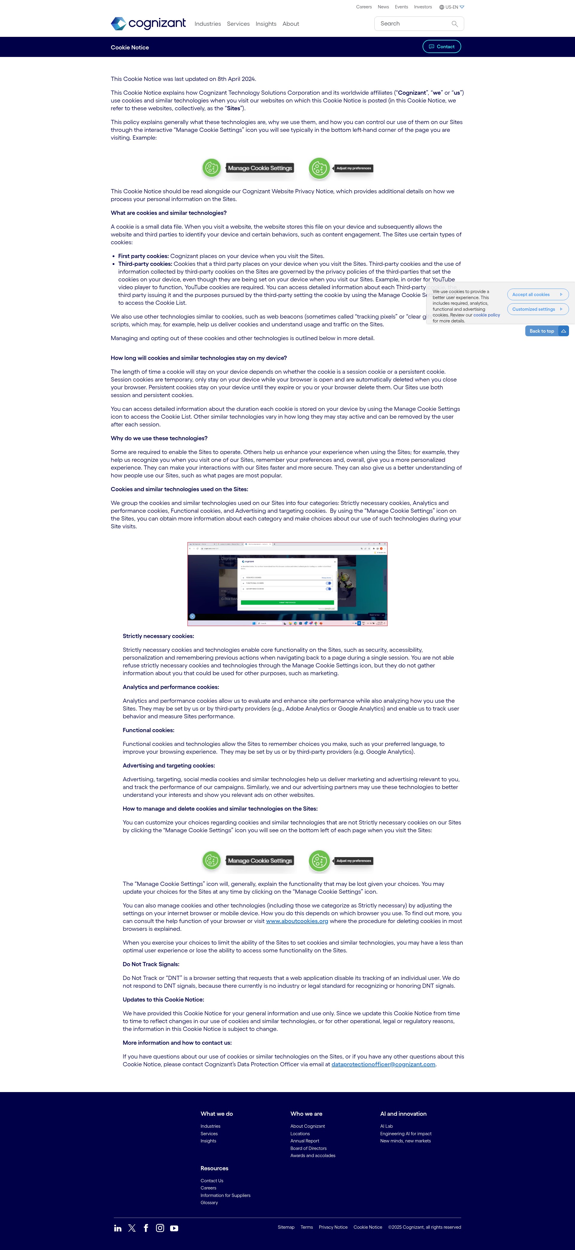 Screenshot of cognizant.com