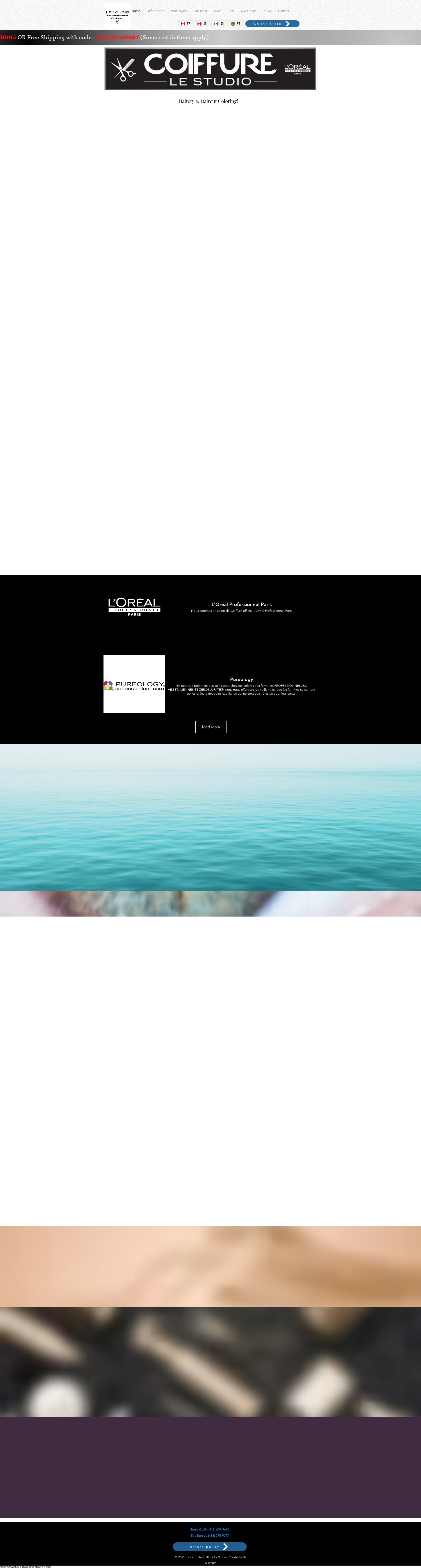 Screenshot of coiffure-le-studio.com