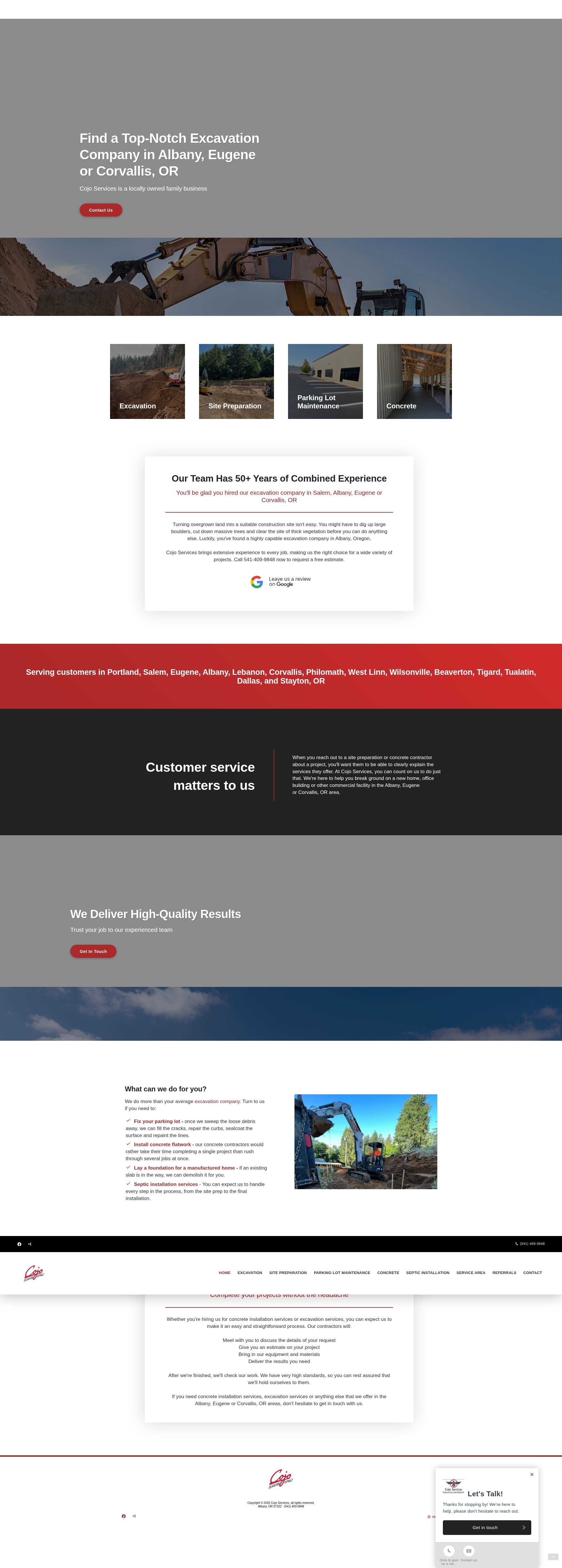 Screenshot of cojoservices.com