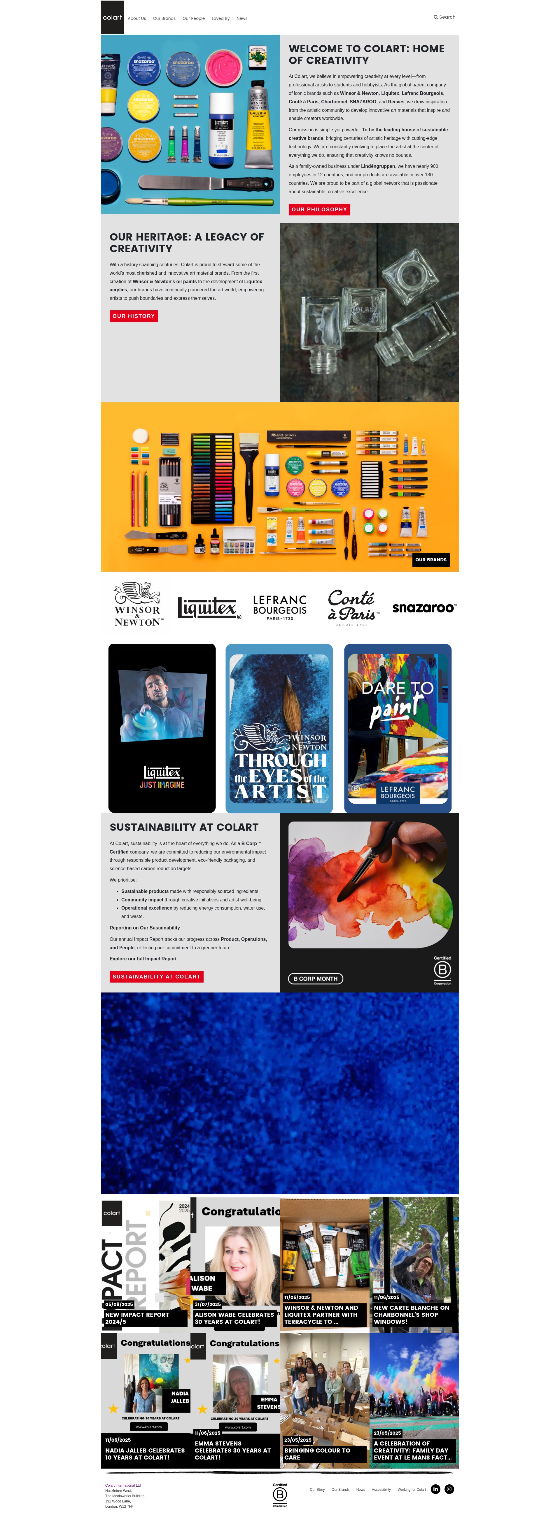 Screenshot of colart.com