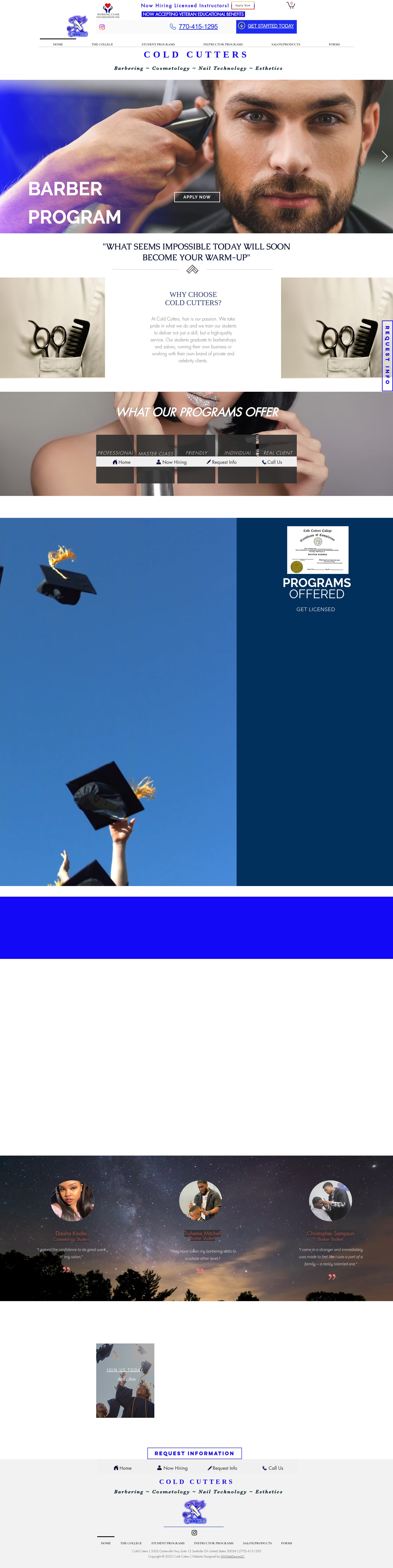Screenshot of coldcutters.com