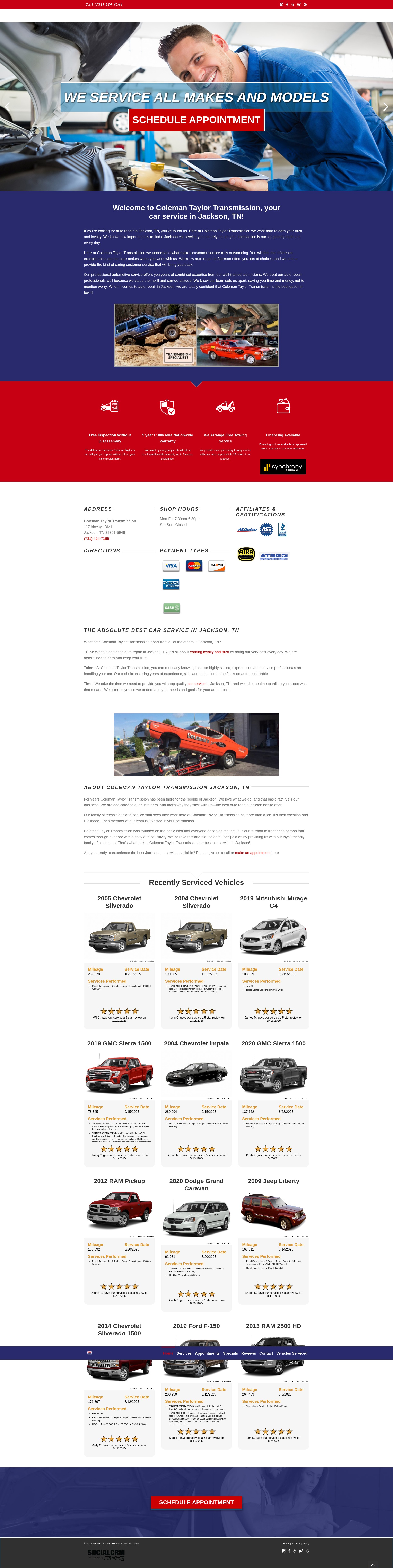 Screenshot of colemantaylorjackson.com