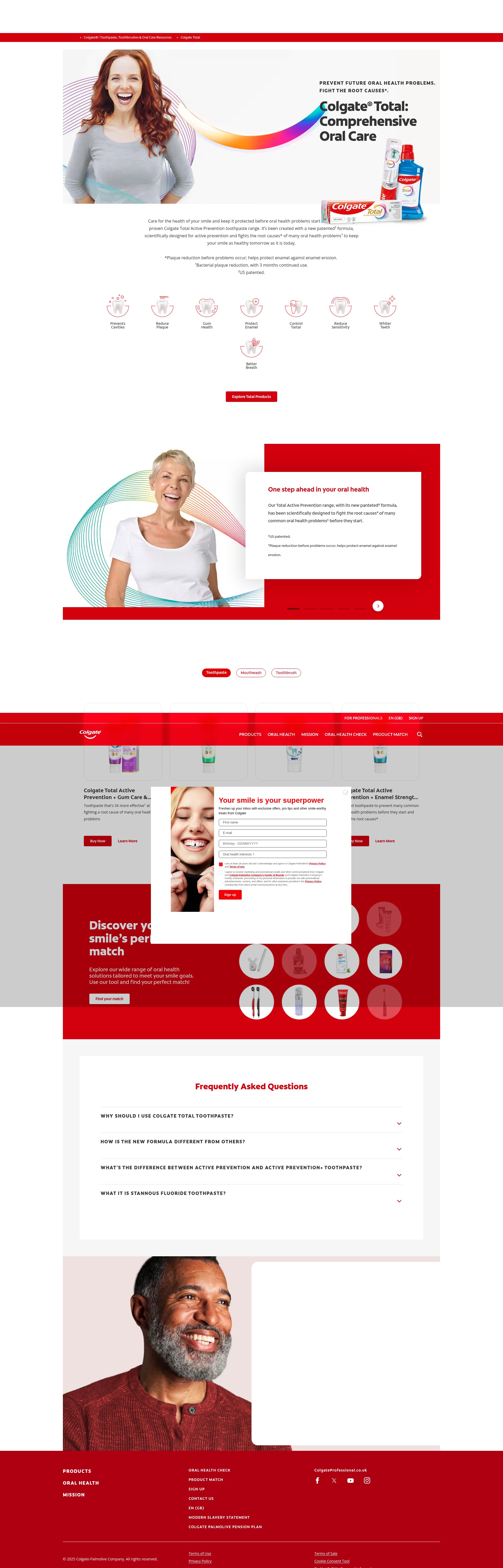 Screenshot of colgate.uk