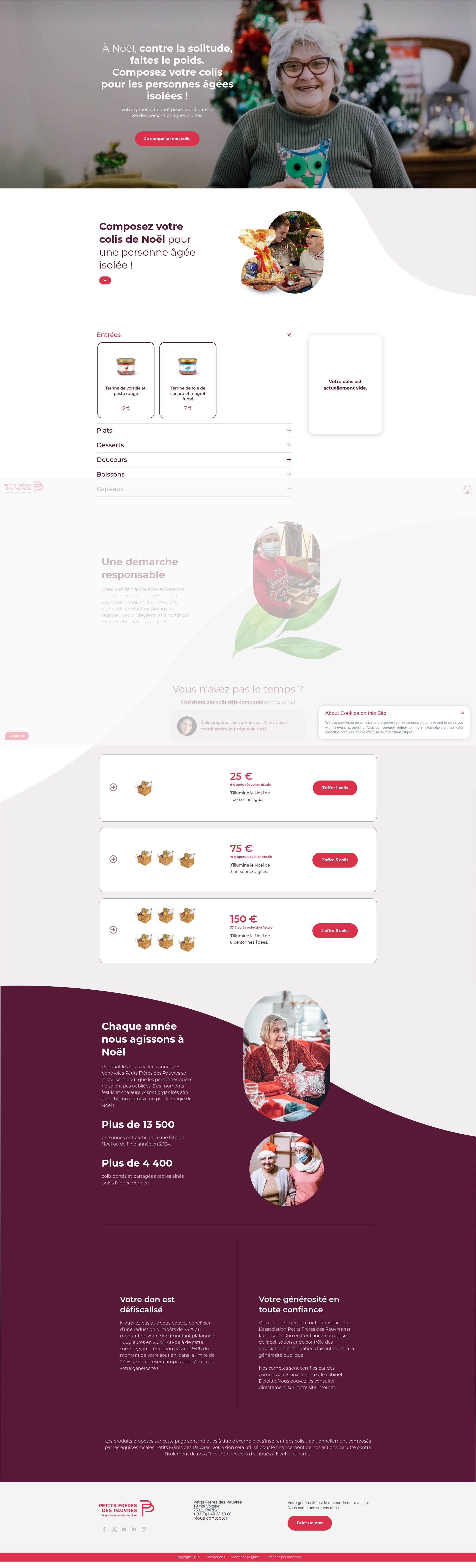 Screenshot of colisdenoel.petitsfreresdespauvres.fr