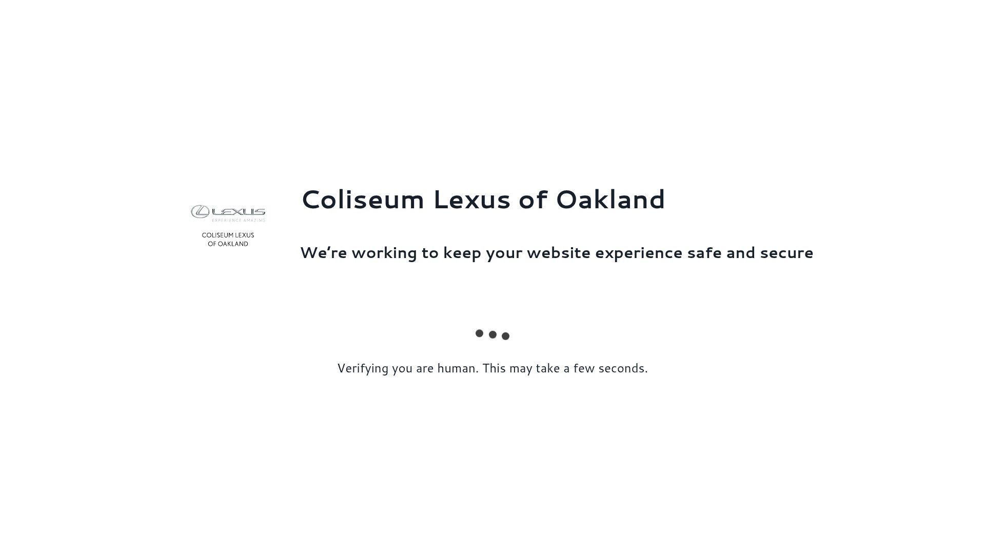 Screenshot of coliseumlexusofoakland.com